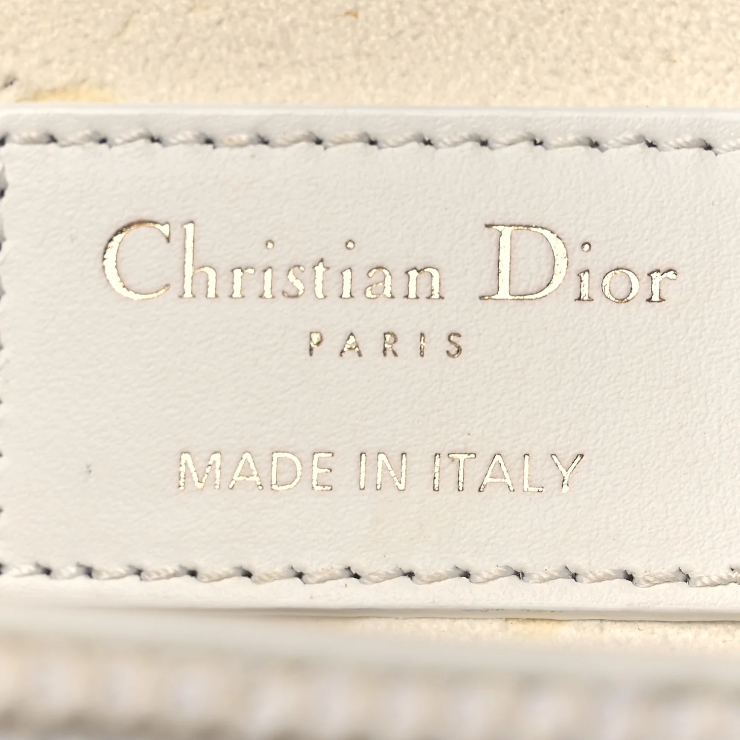 Macrocannage Technical Fabric Medium Lady Dior White - Top Club