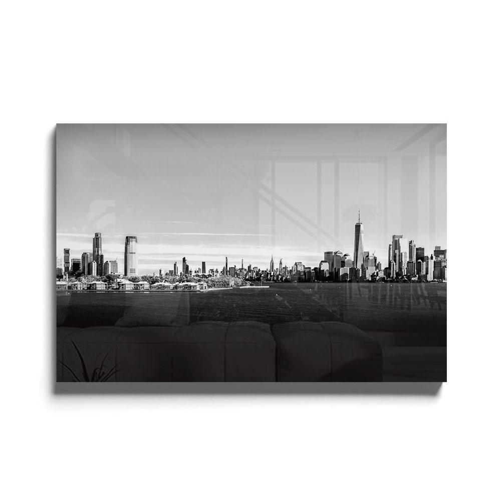 Walljar acrylglas schilderij - Shrouded City Acrylglas schilderij - 150 x 225 cm