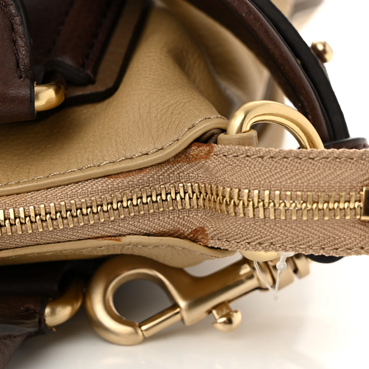 Calfskin Double Handles Hobo Brown - Top Club