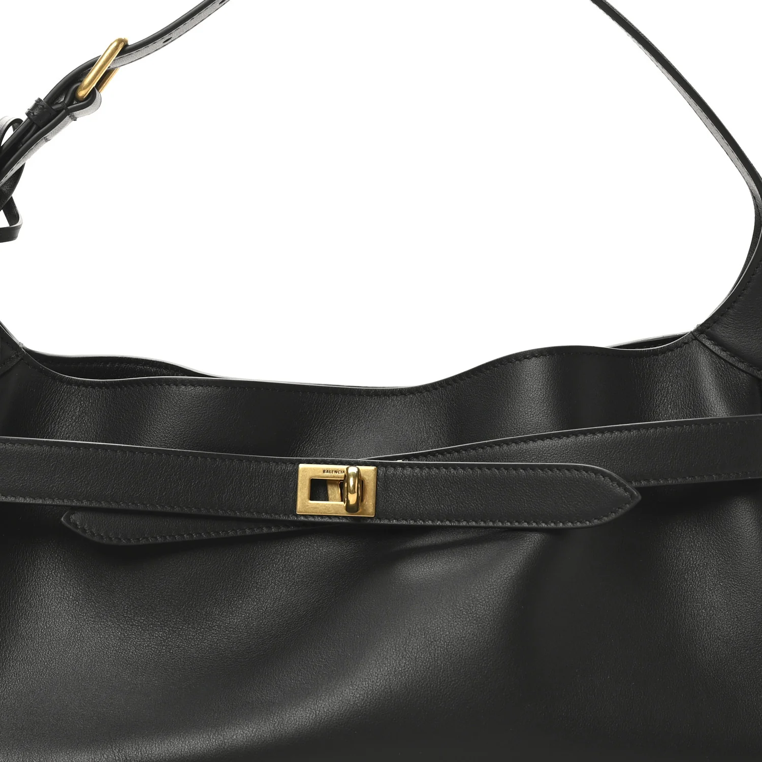 Smooth Calfskin Small Bel Air Shoulder Bag Black - Top Club