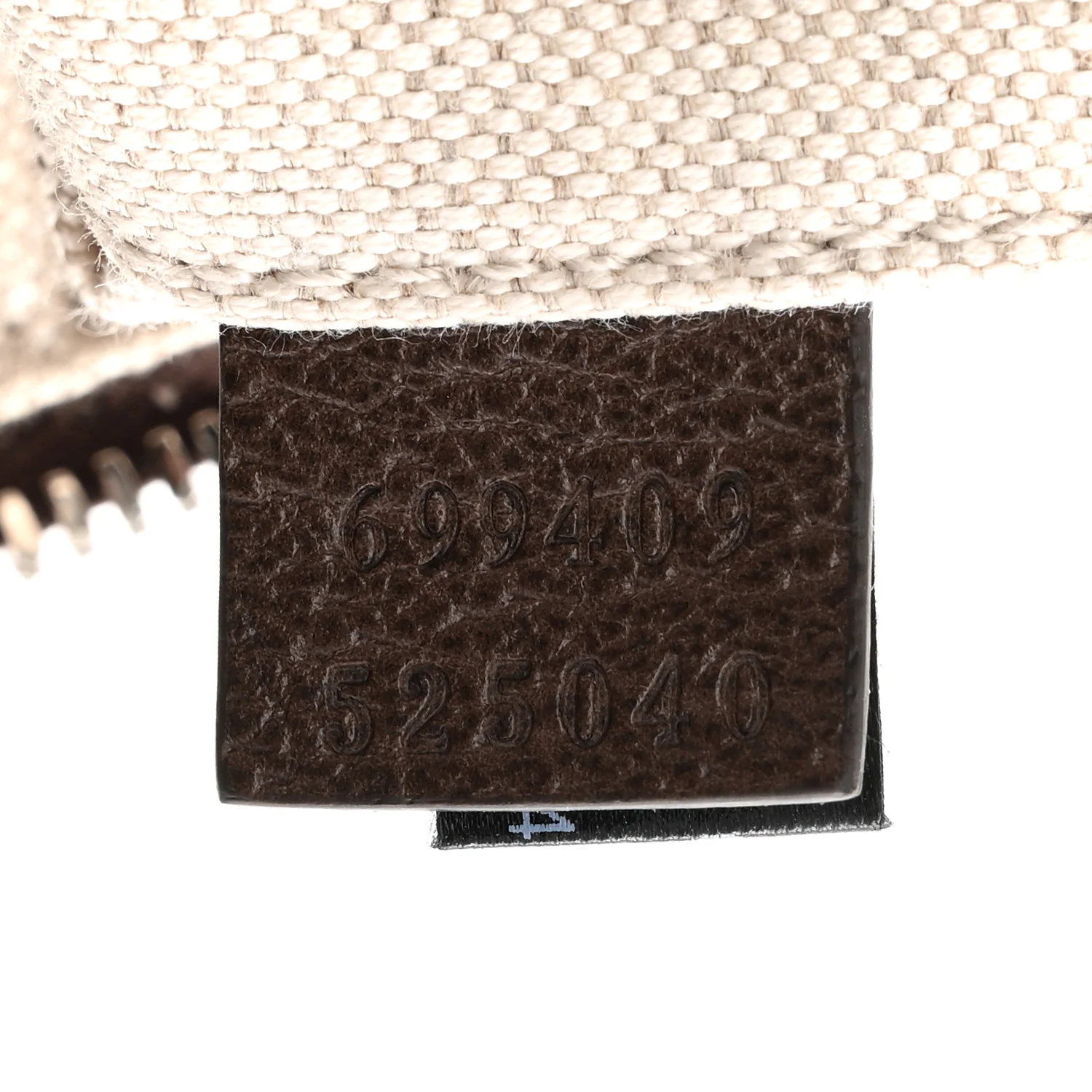 GG Supreme Monogram Textured Calfskin Web Small Attache Shoulder Bag Beige Ebony New Acero - Top Club