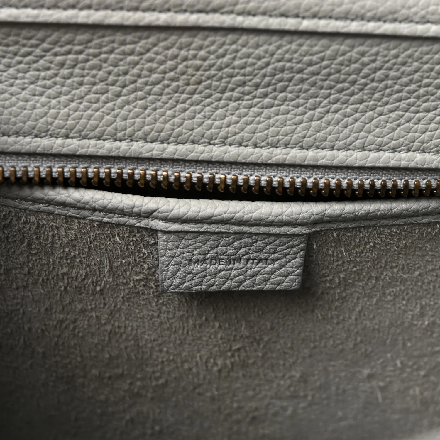 Drummed Calfskin Nano Luggage Pearl Blue - Top Club