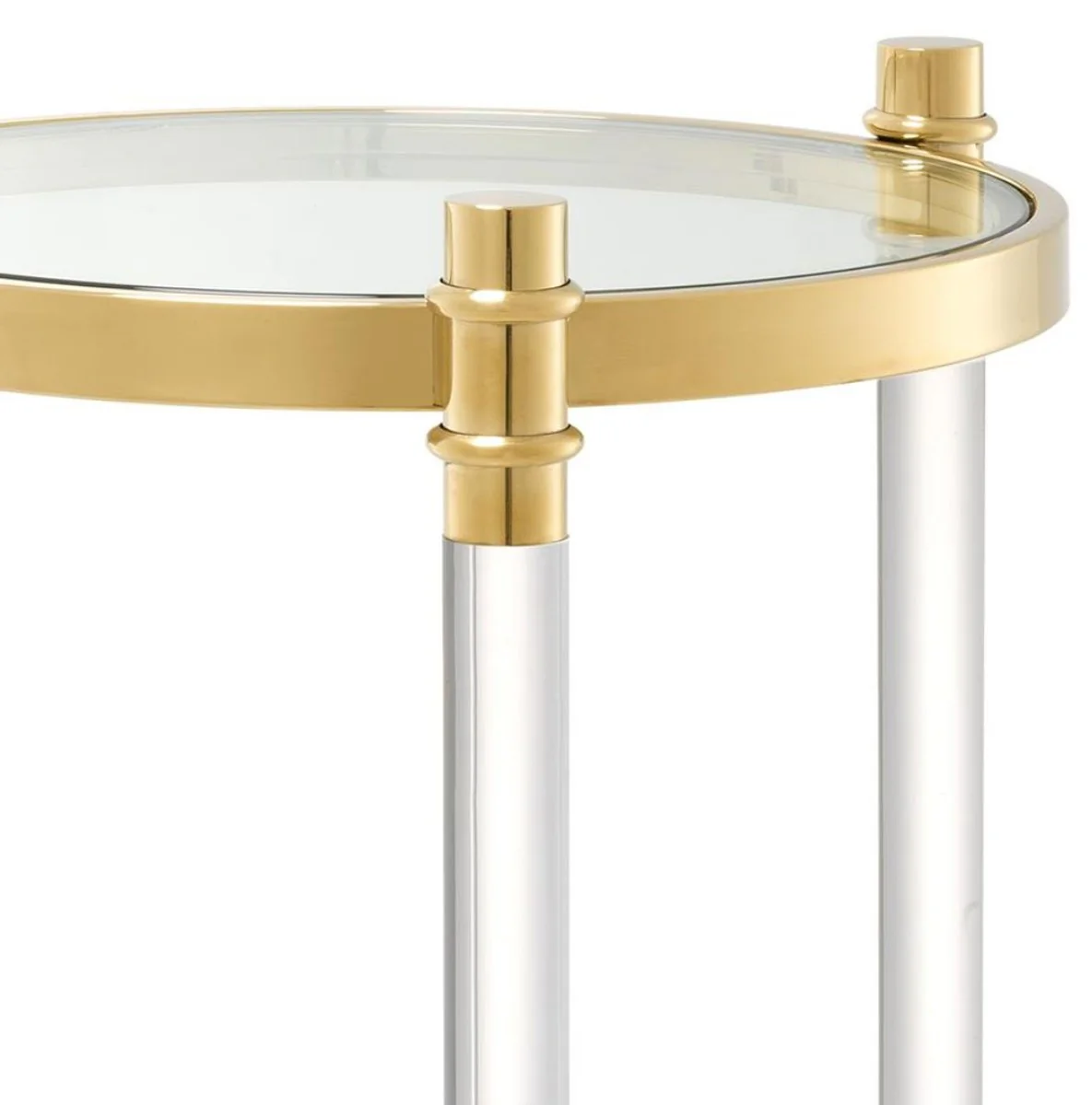 Side table / flower table gold Ø 41 x H. 90.5 cm - luxury quality
