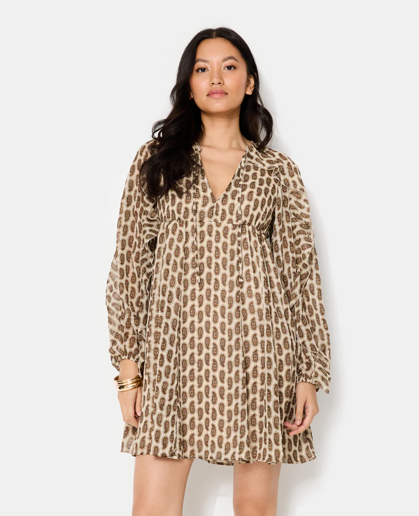 Pimkie Robe en voile avec volants motifs cachemire