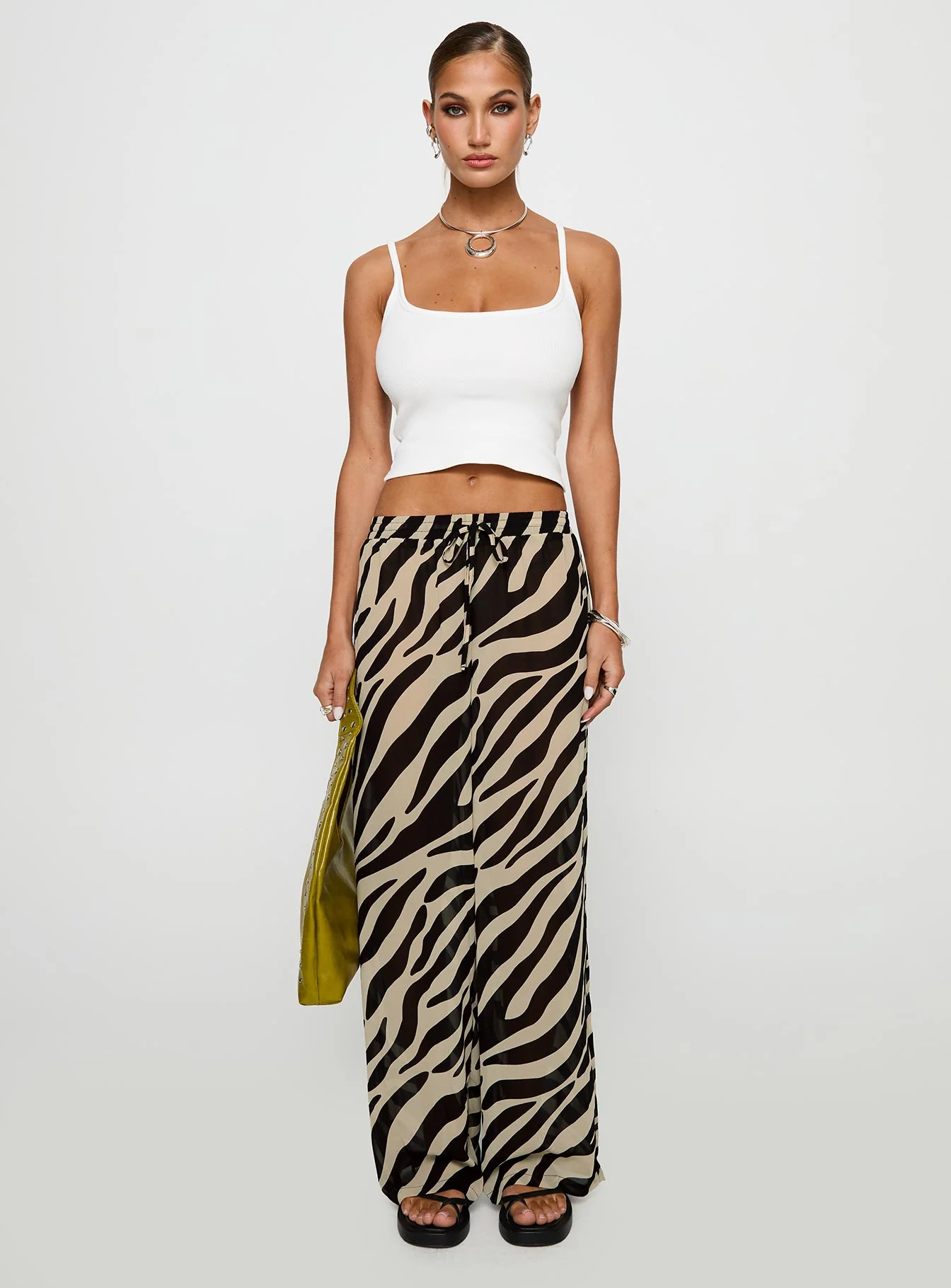 Fyre Wide Leg Pant Zebra