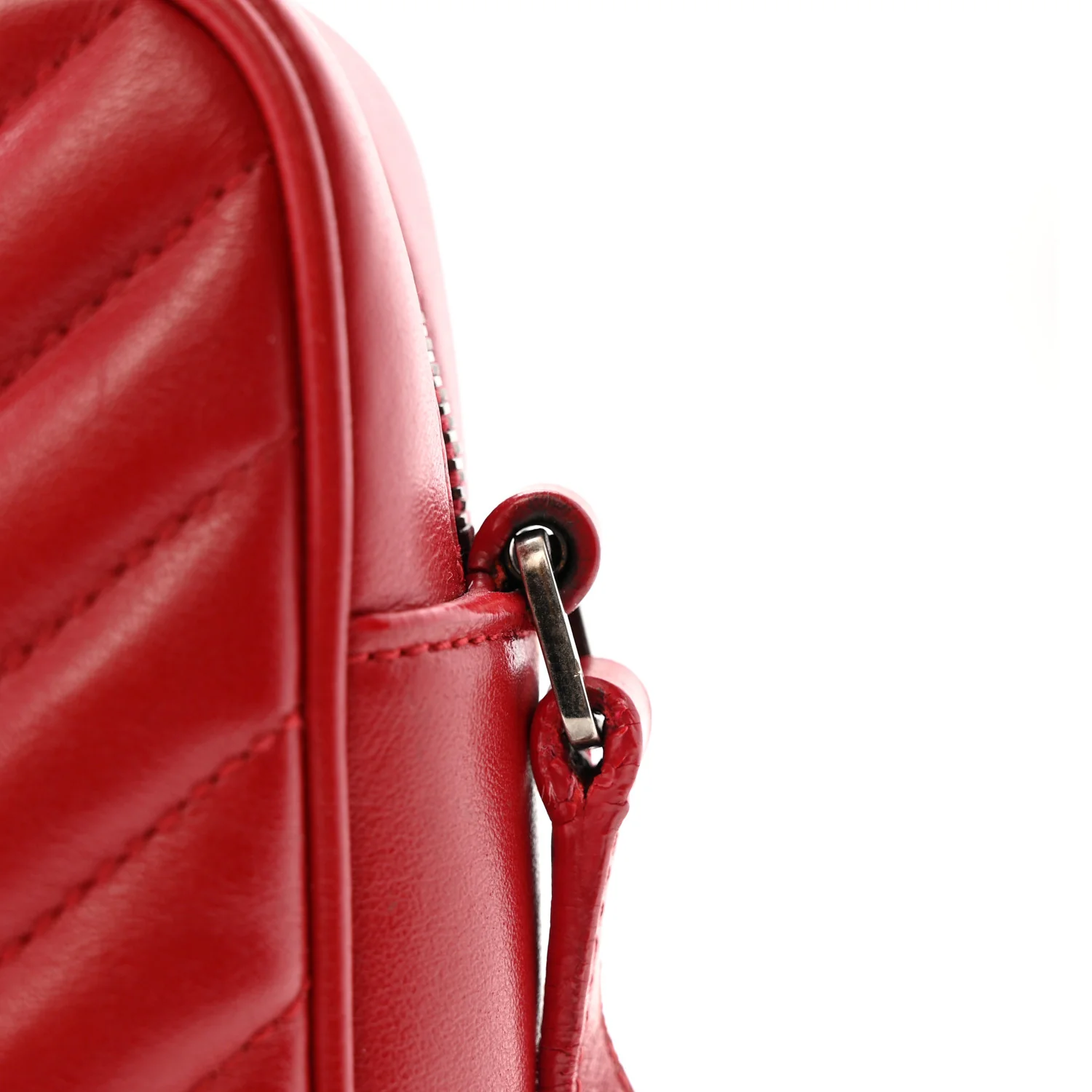 Calfskin Matelasse Monogram Lou Camera Bag Red - Top Club