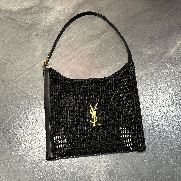 SAINT LAURENT YSL Raffia tote Bag - Top Club