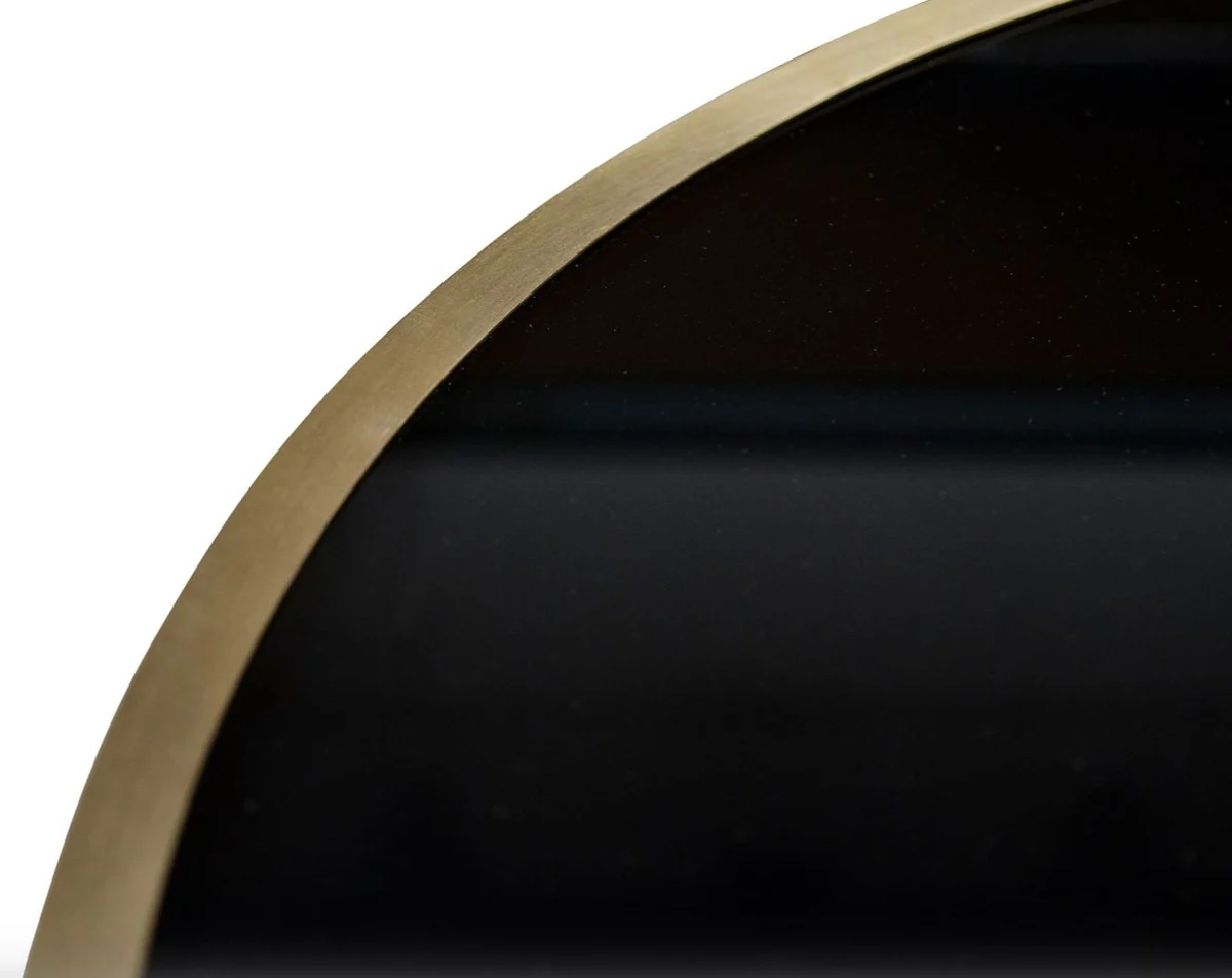 Luxury dining table black / gold 110 x 70 x H. 76 cm - designer dining room furniture