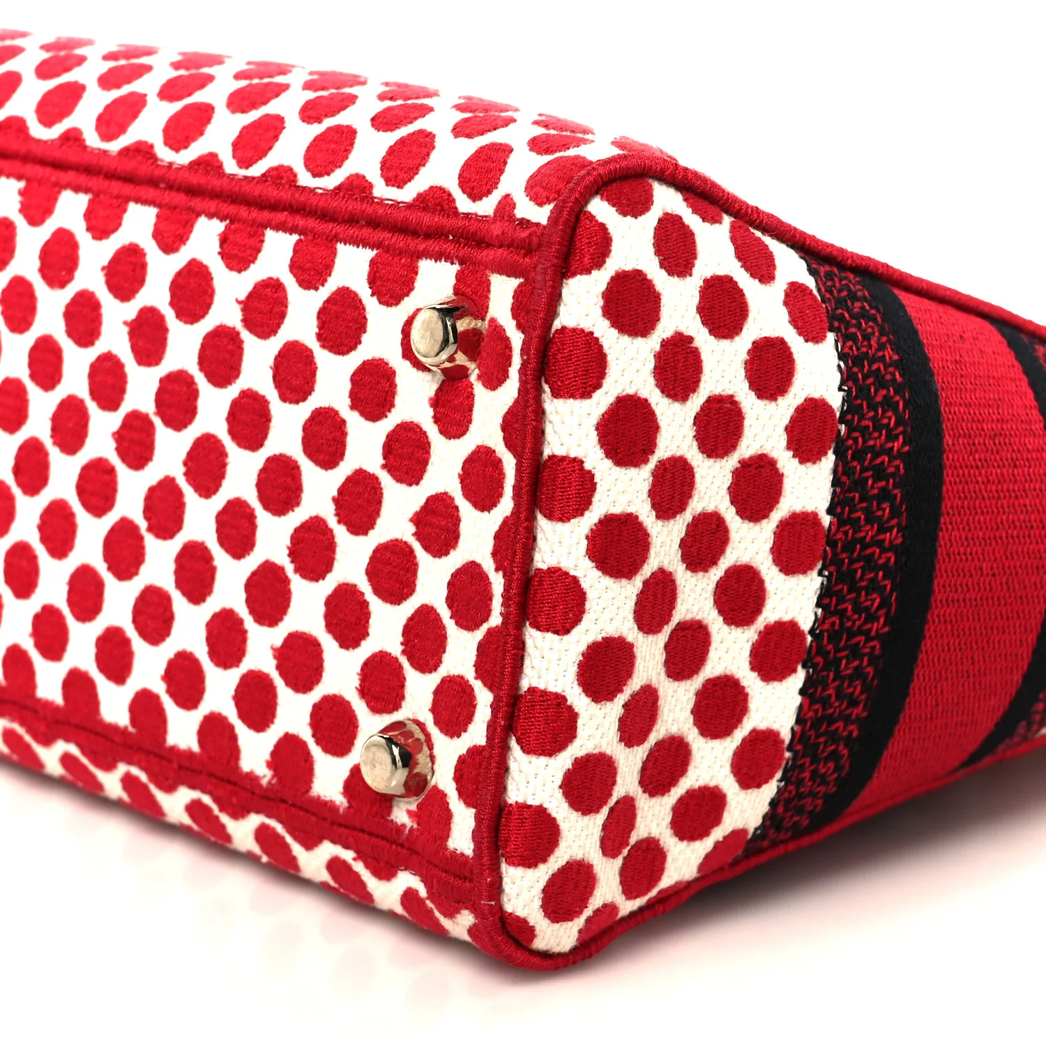 Canvas Medium DiorAmour Dots Lady D-Lite Red - Top Club