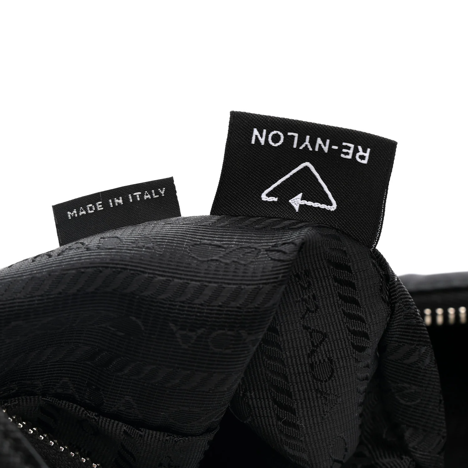 Tessuto Nylon Saffiano Mini Re-Edition 2005 Bag Black - Top Club