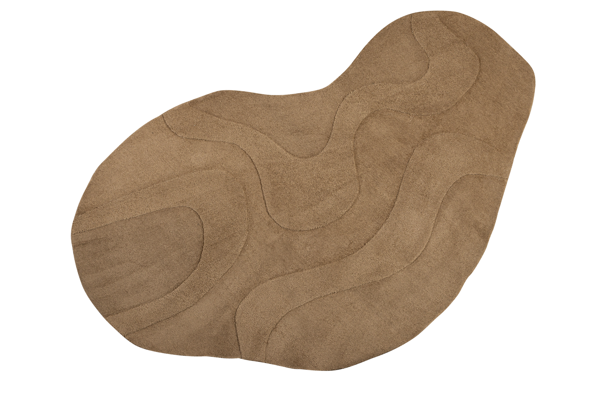 WOOOD vloerkleed Alya organisch - Pale Brown