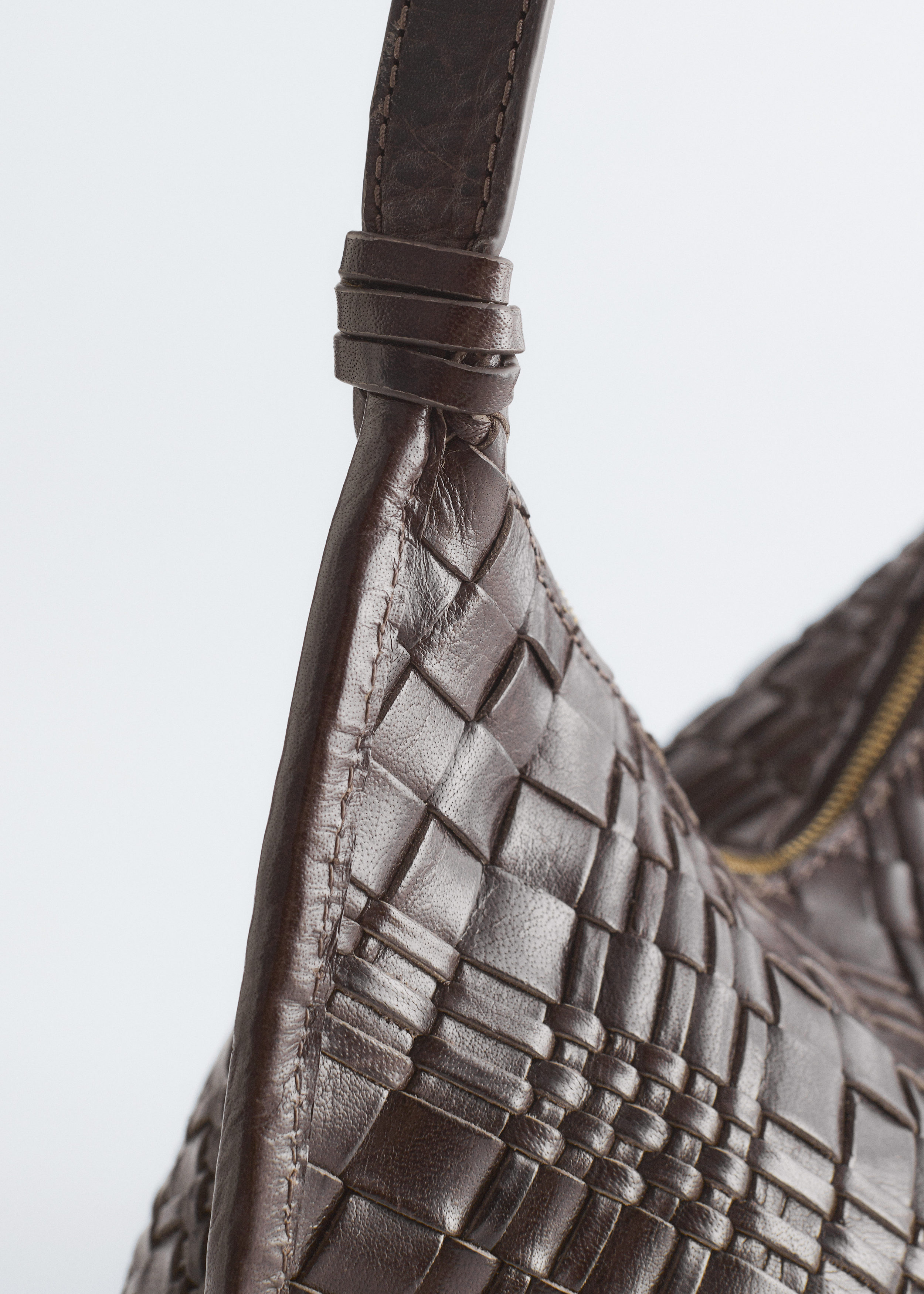 & Other Stories INTERWOVEN LEATHER CROSSBODY BAG