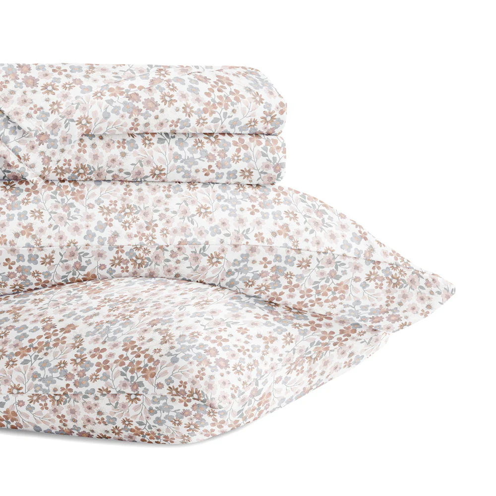 Garden Bloom 4-Piece Long Staple Cotton Sheet Set (Sale)