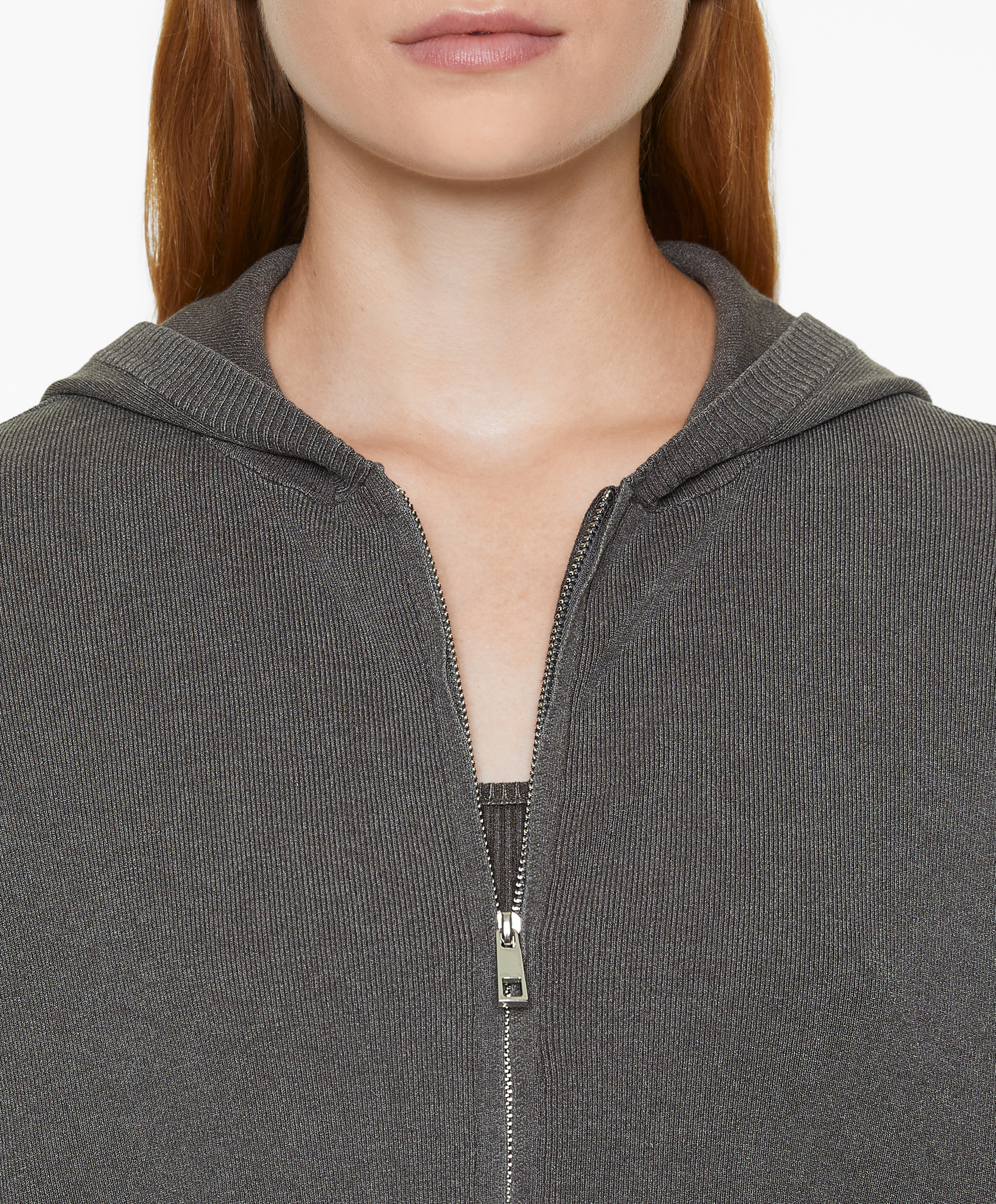 OYSHO Hooded knit sweatshirt