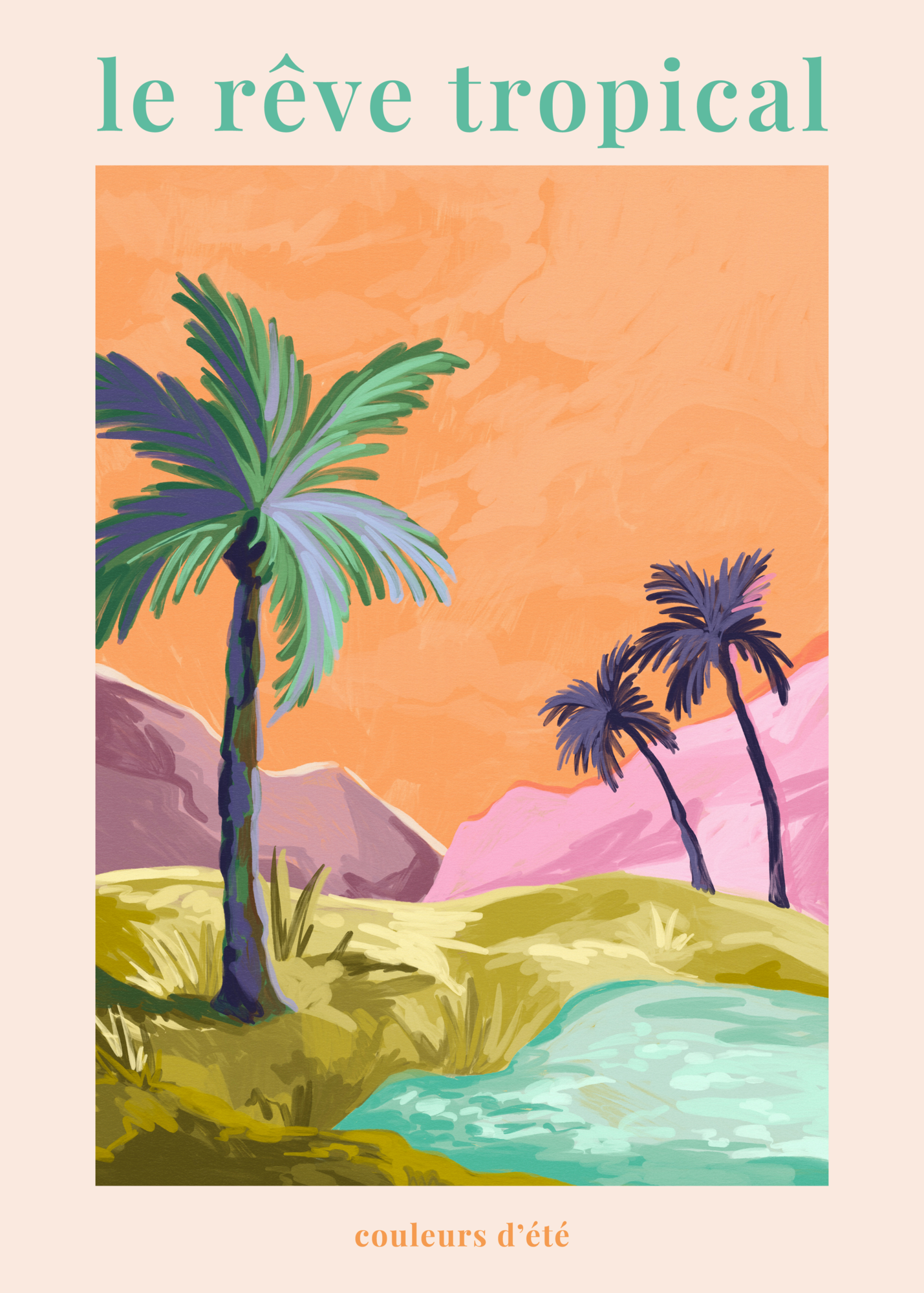 Poster Le Reve Tropical 50x70