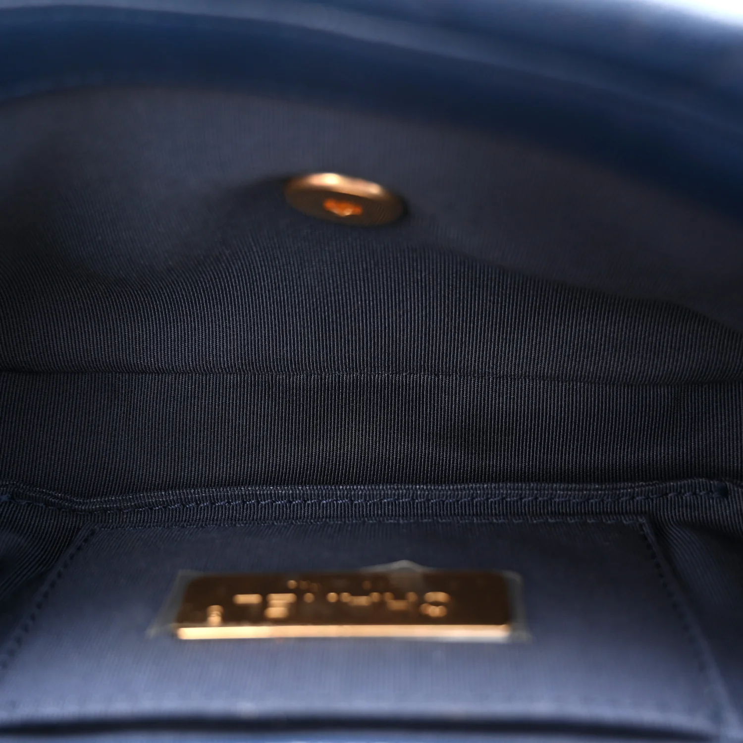 Goatskin Quilted Chanel 19 Waist Bag Dark Blue - Top Club