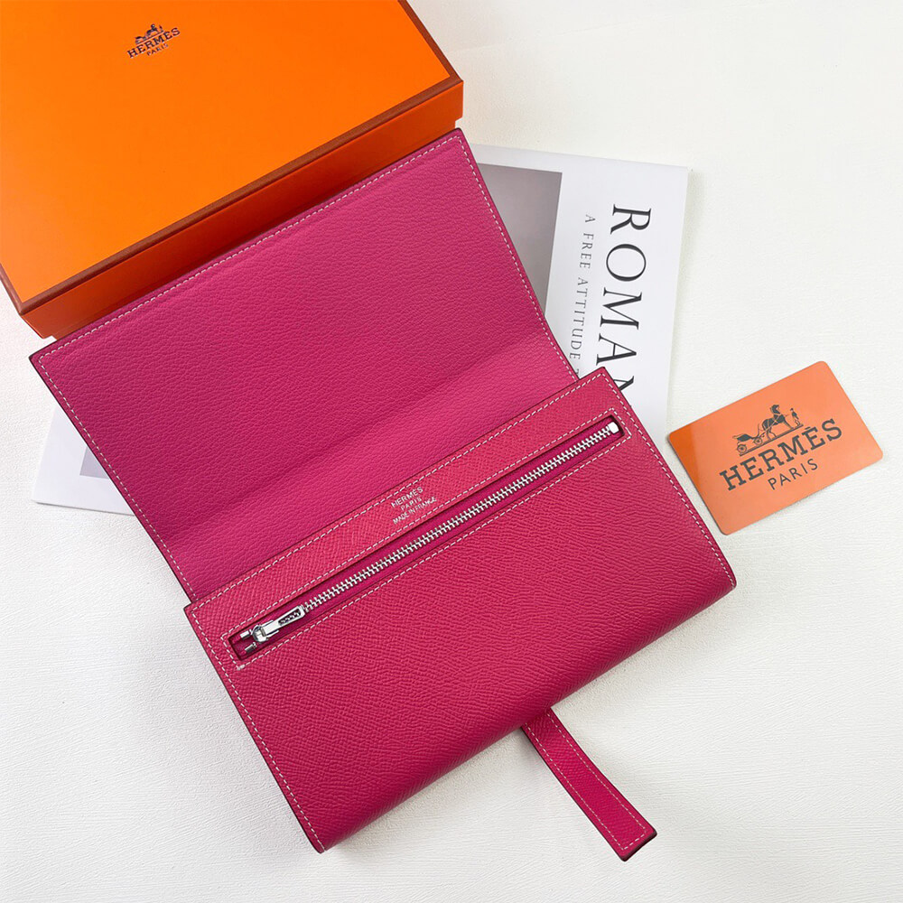 HERMES New H Passant Toutenmain wallet(HIGH-END GRADE) - Top Club