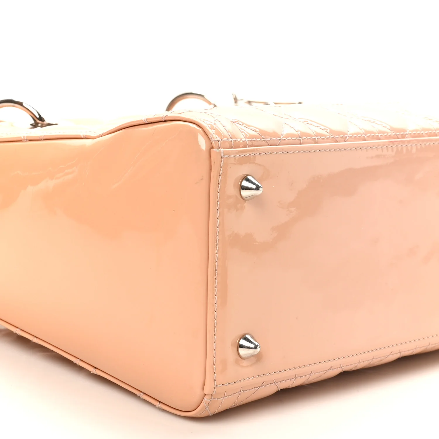 Patent Cannage Medium Lady Dior Rose Clair - Top Club