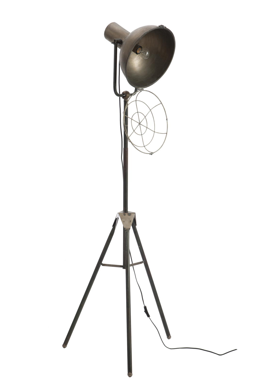 Staande lamp Steven Industriële Staande lamp Steven grijs