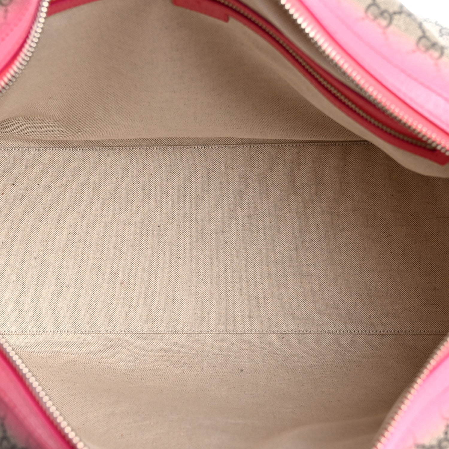GG Supreme Monogram Textured Dollar Calfskin Airbrushed Medium Savoy Duffle Bag Pink Beige - Top Club