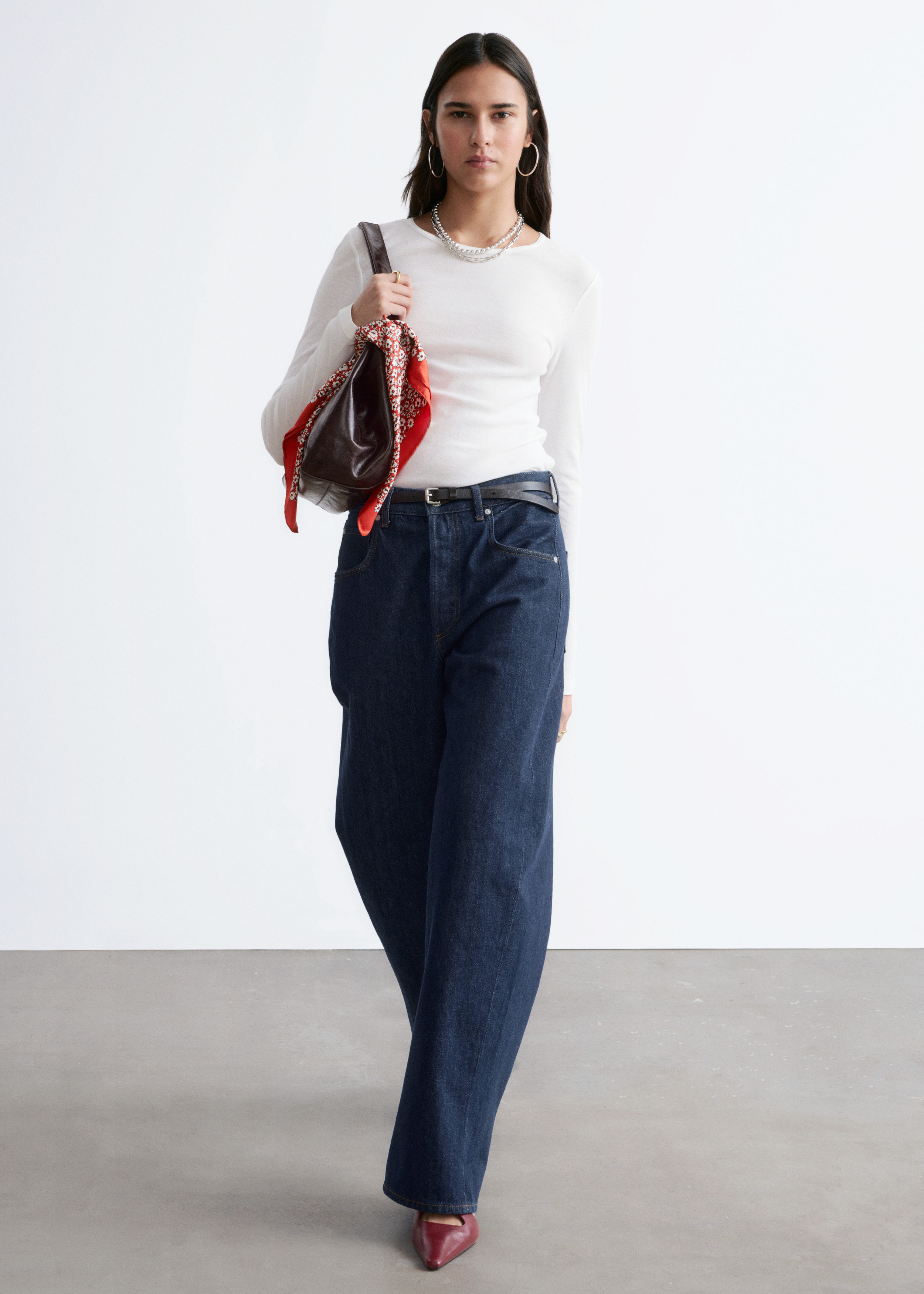 & Other Stories LONG-SLEEVE COTTON TOP