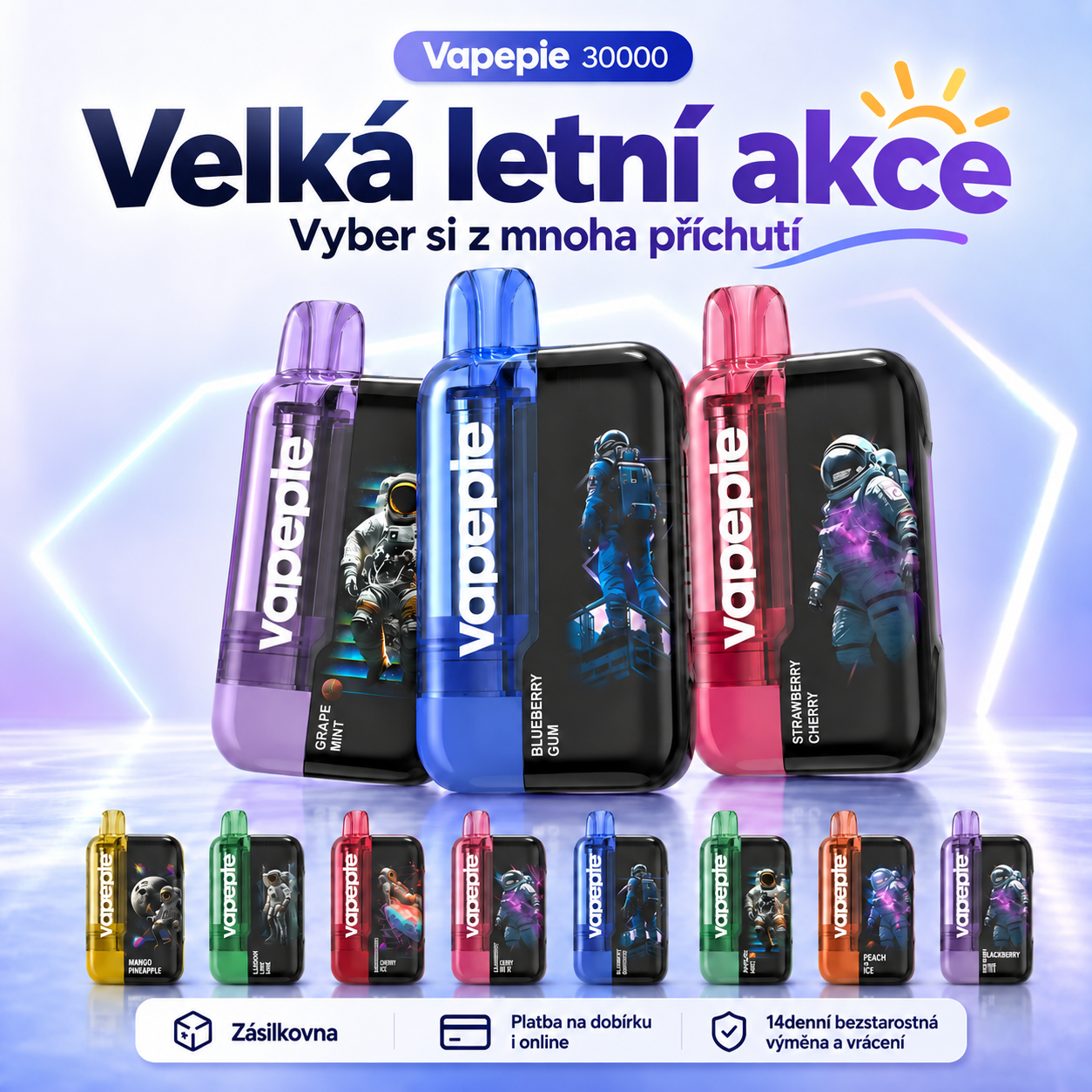 3 ks🎁Mystery Box🎁 | TK × VAPEPIE Ultra Phantom 30 000 Potahů