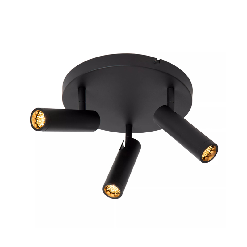 Spot Grado plafond 3-lichts zwart