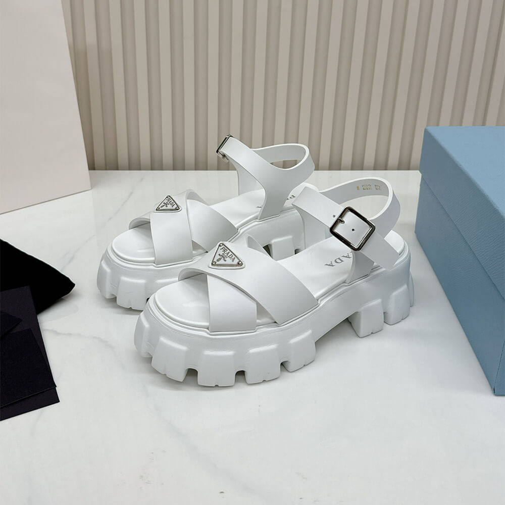 PRADA Monolith rubber sandals - Top Club