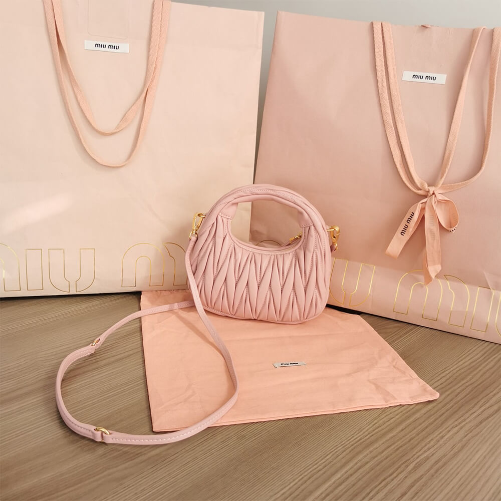 Mini Wander matelasse nappa leather hobo bag(high-end grade) - Top Club