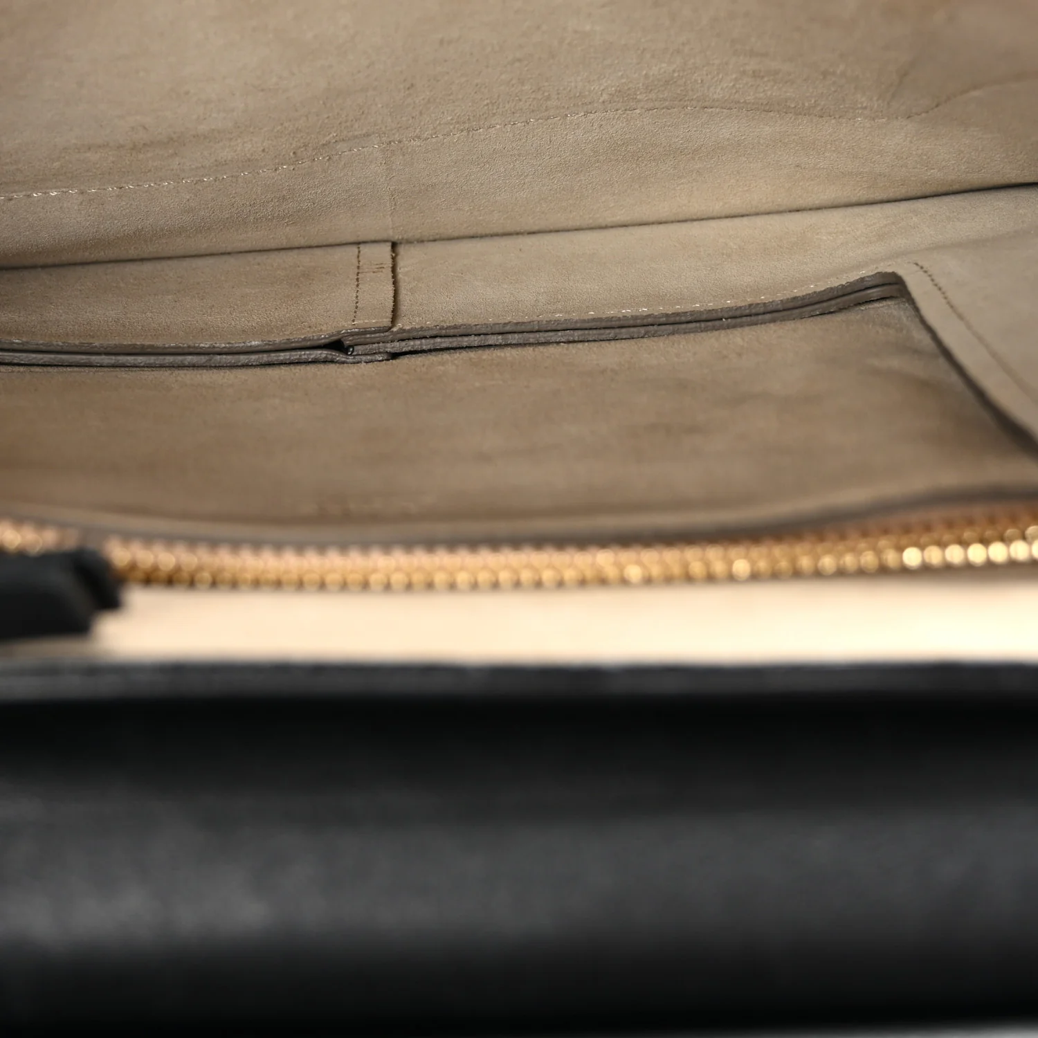 Suede Calfskin Medium Faye Shoulder Bag Black - Top Club