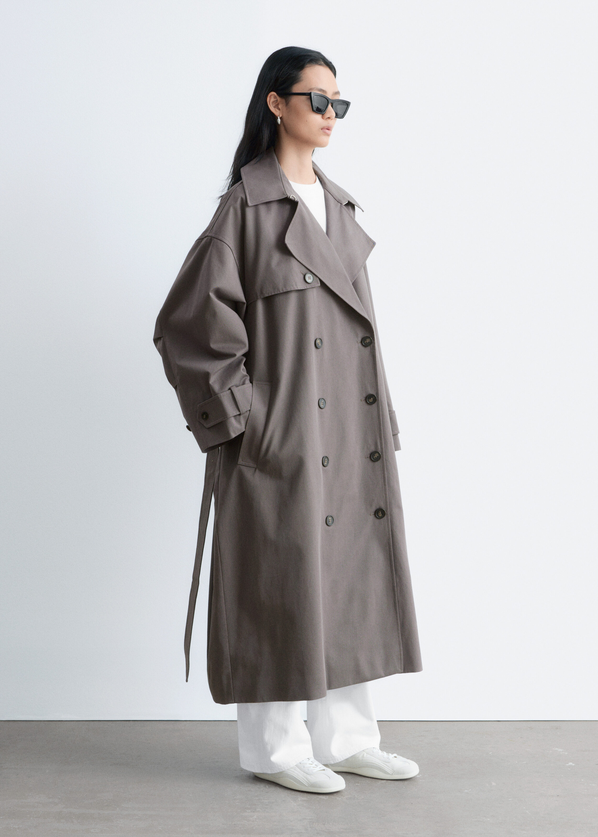 & Other Stories DOUBLE-BREASTED TRENCH COAT