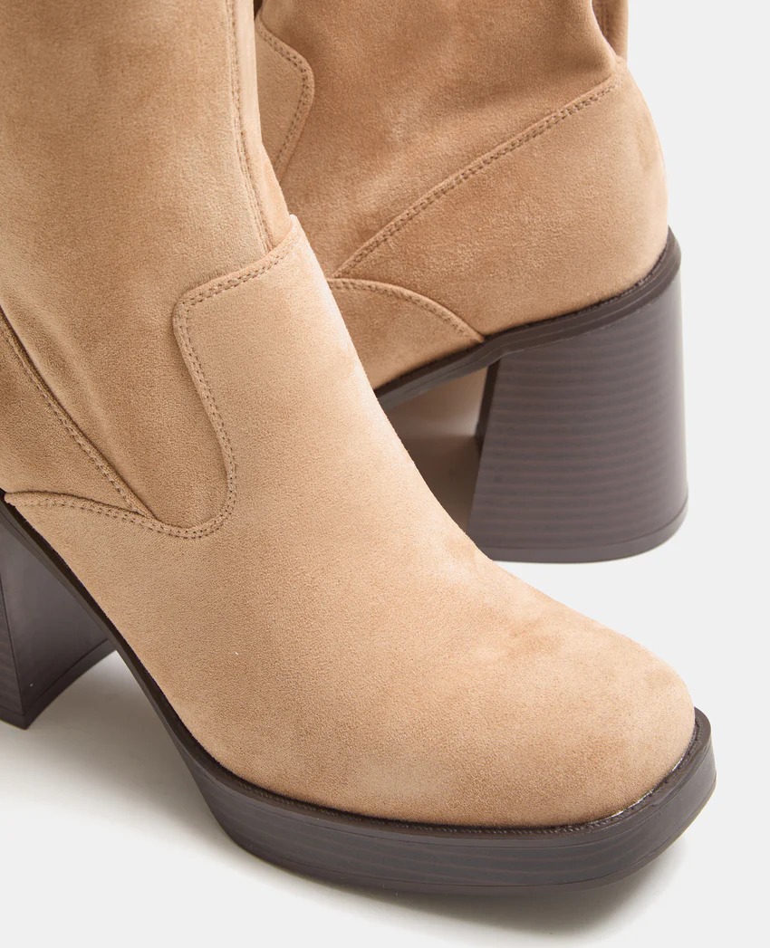 Pimkie Bottes en suédine semelles plateformes et talons