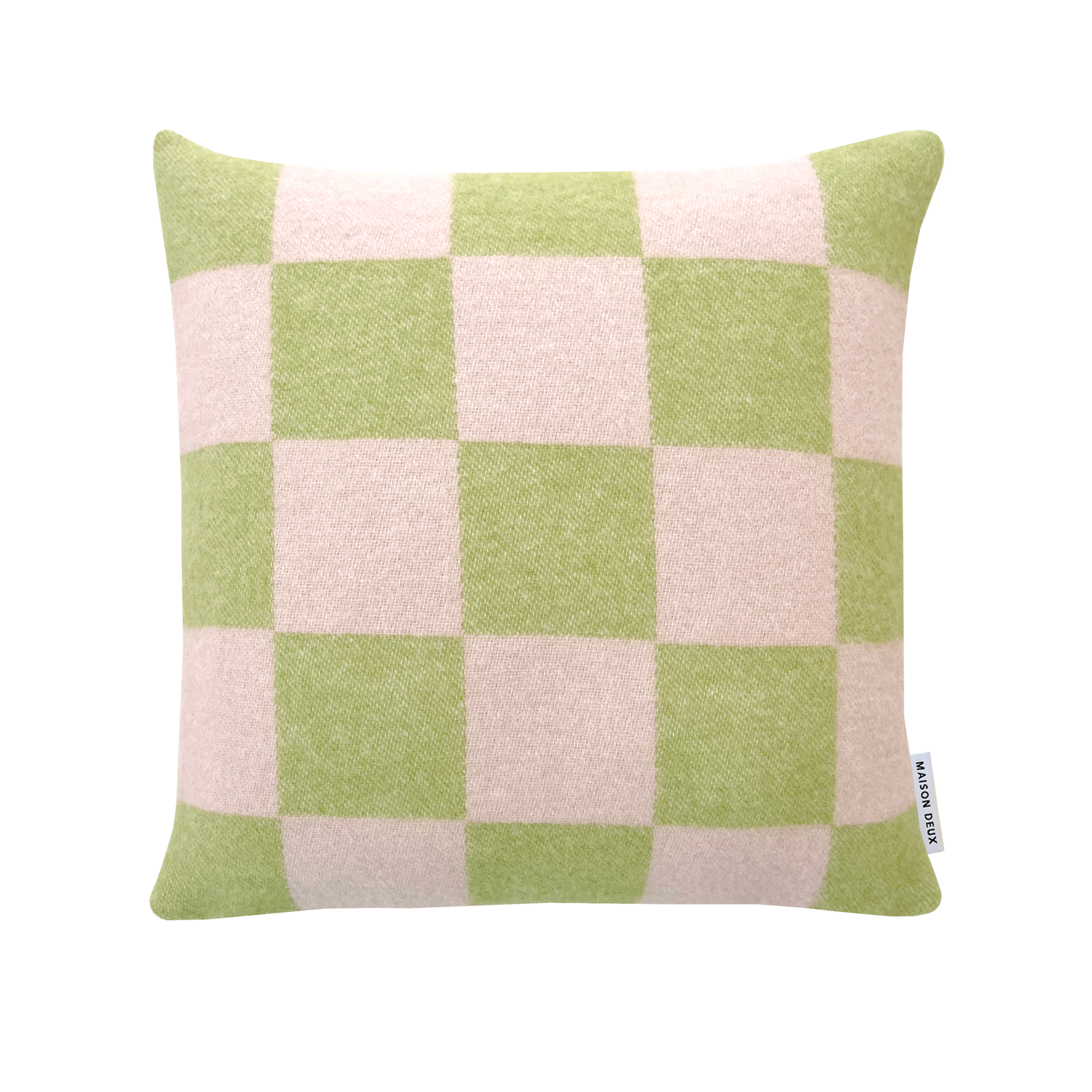 Kussenhoes Checkerboard 50x50 cm kiwi/pink