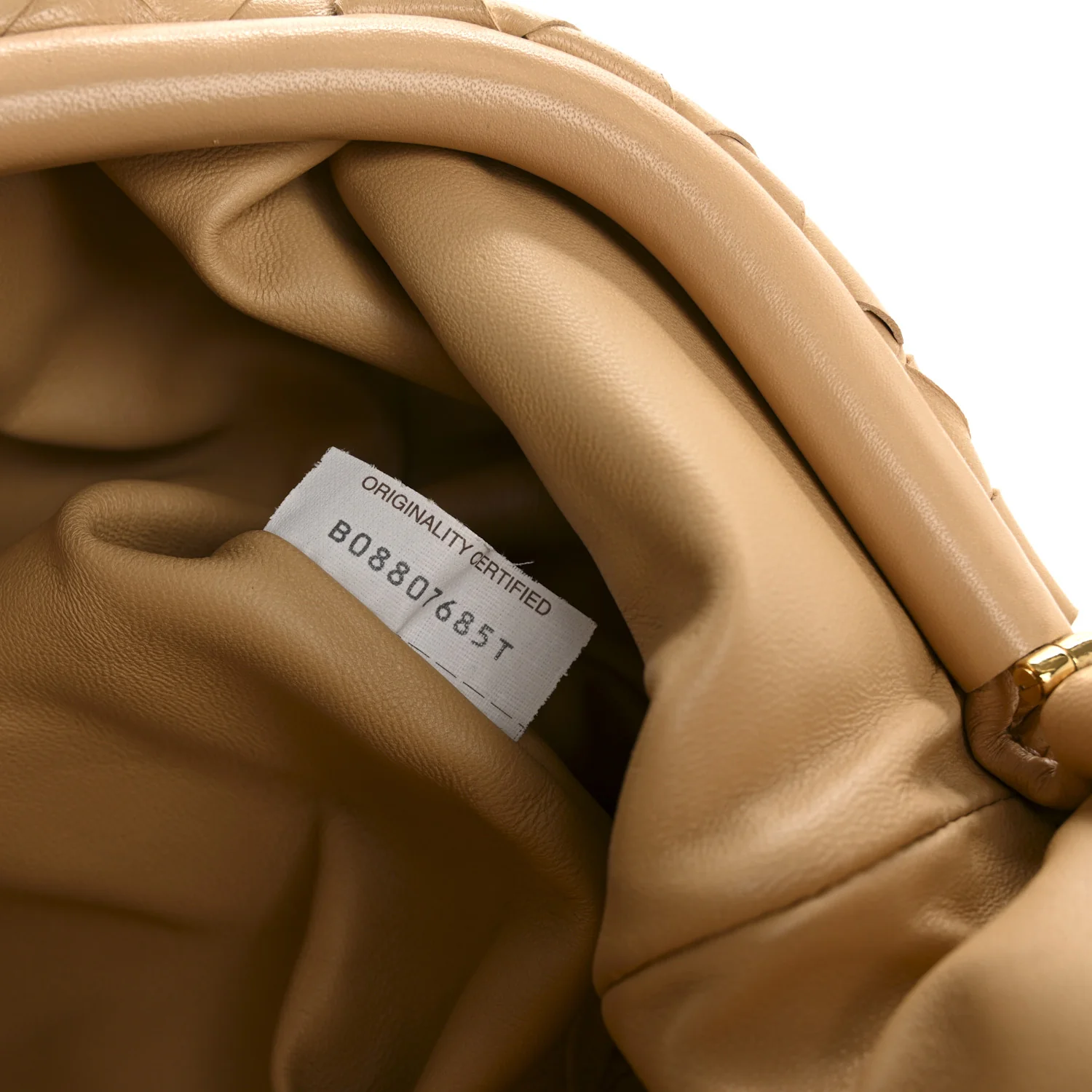 Nappa Maxi Intrecciato The Pouch Oversized Clutch Almond - Top Club