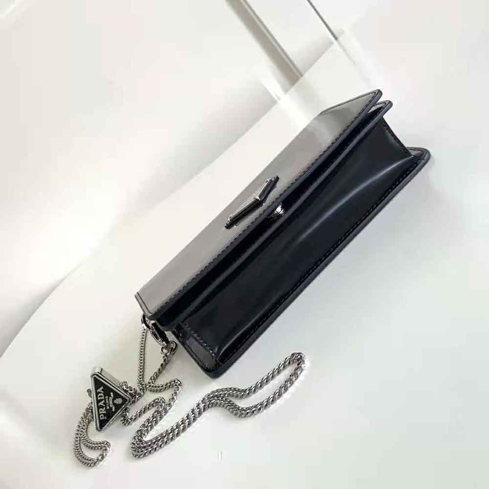 pra retro shiny small square bag - Top Club
