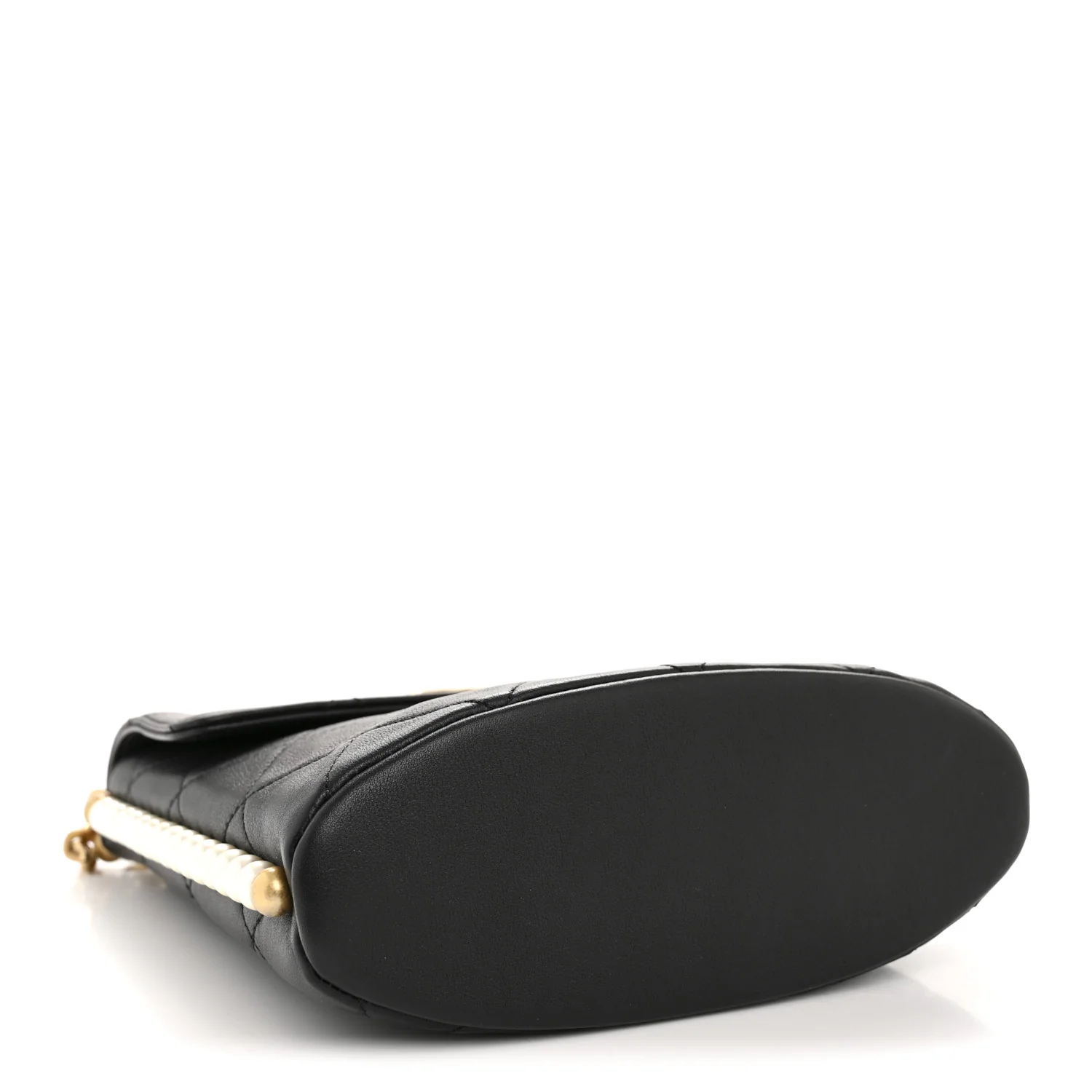 Calfskin Quilted Pearl Small About Pearls Hobo Bag Black - Top Club