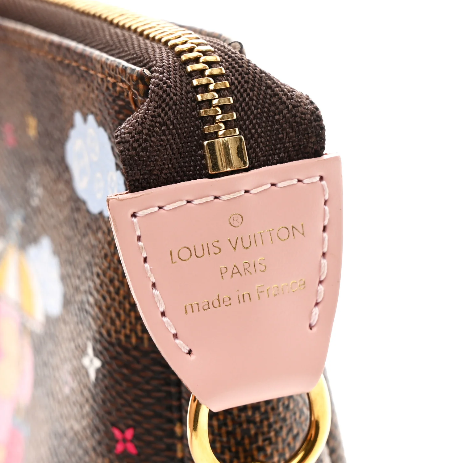 Damier Ebene 2020 Christmas Animation Big Wheel Mini Pochette Accessories Rose Ballerine - Top Club