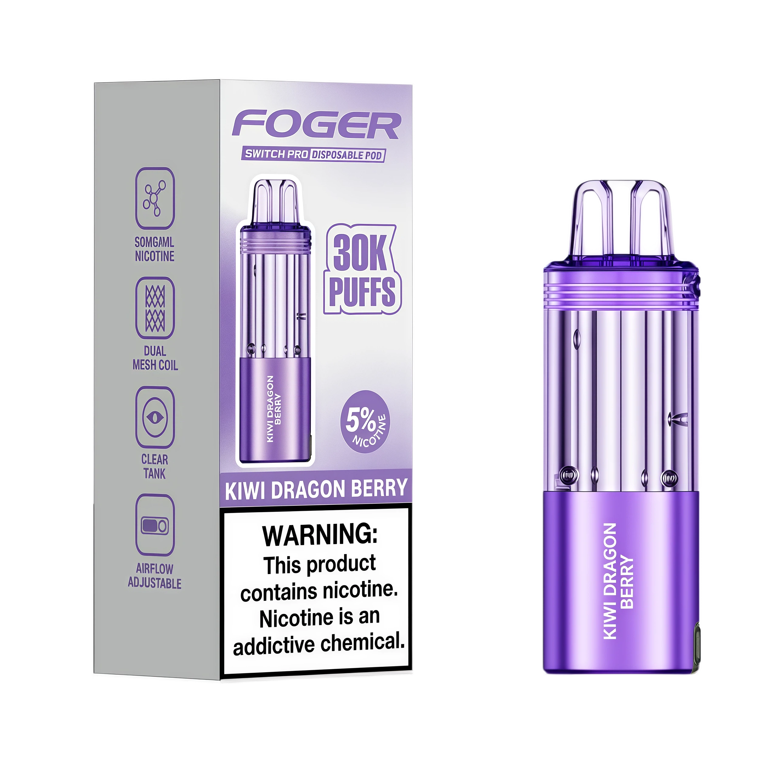 Kiwi Dragon Berry - Foger Vapes
