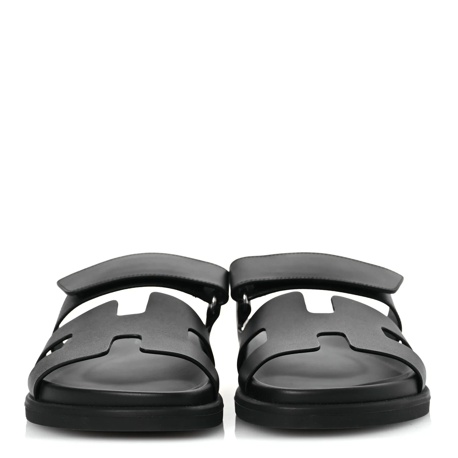 Calfskin Womens Chypre Sandals 38 Black - Top Club