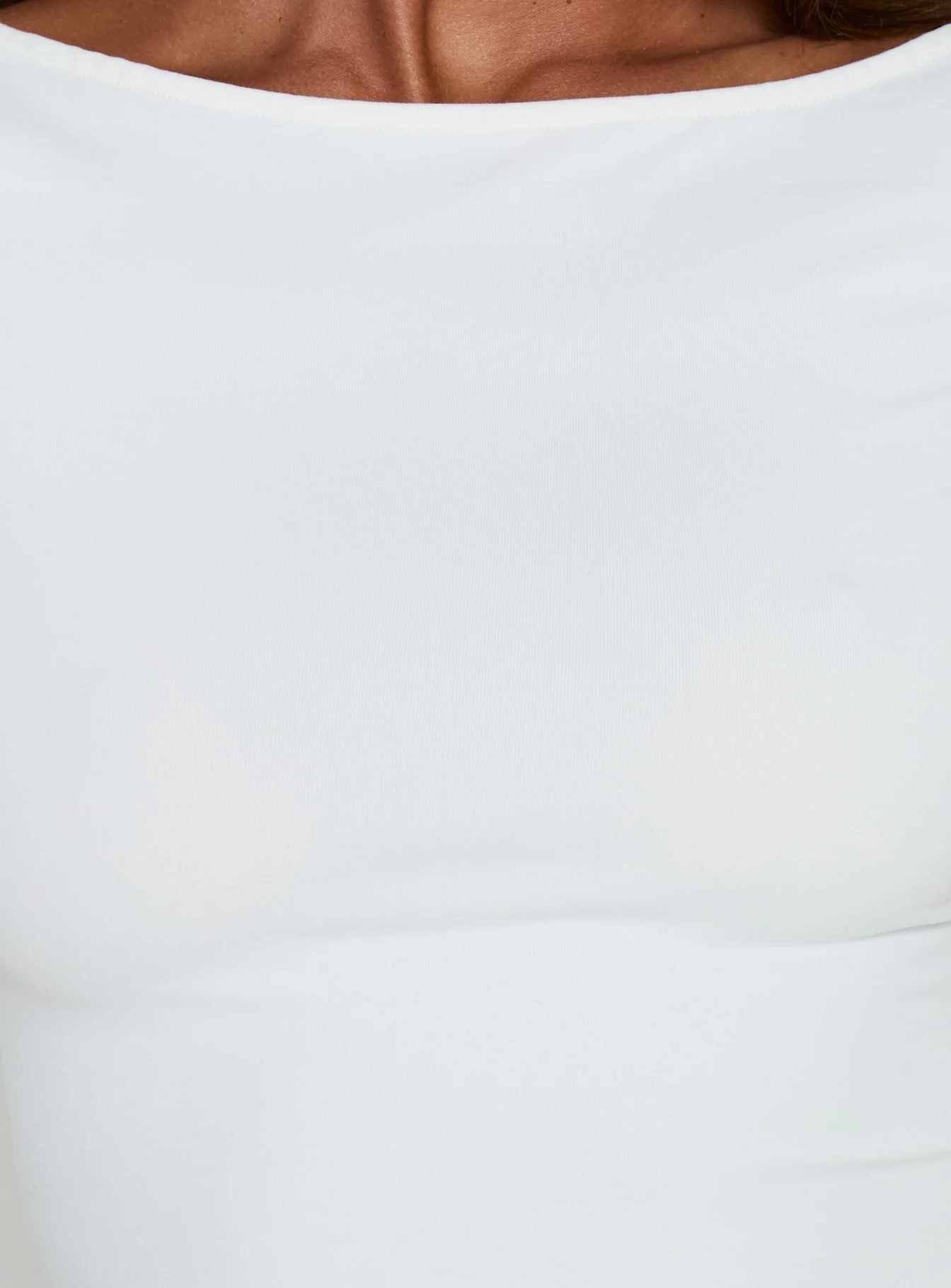 Brendolyn Boatneck 3/4 Sleeve Top White