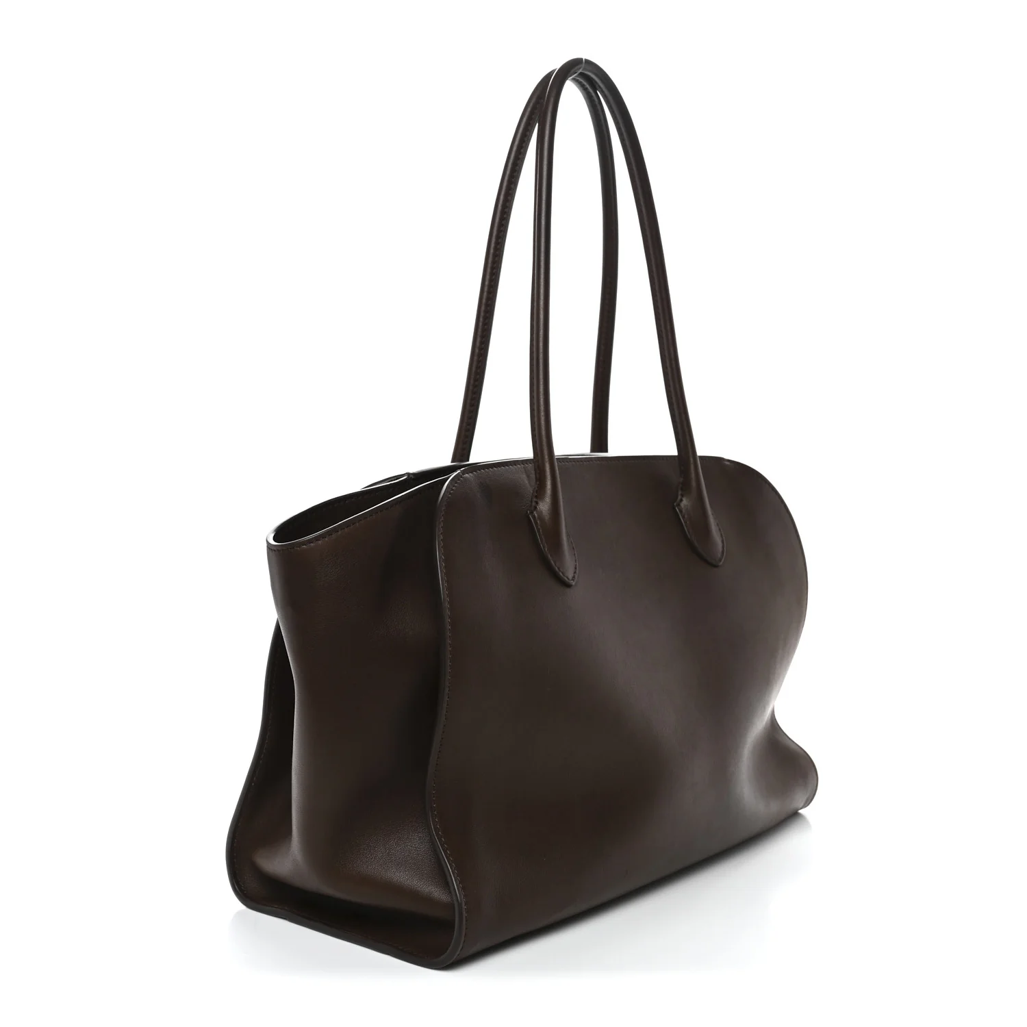 Polished Saddle Calfskin Marlo 14 Dark Brown - Top Club