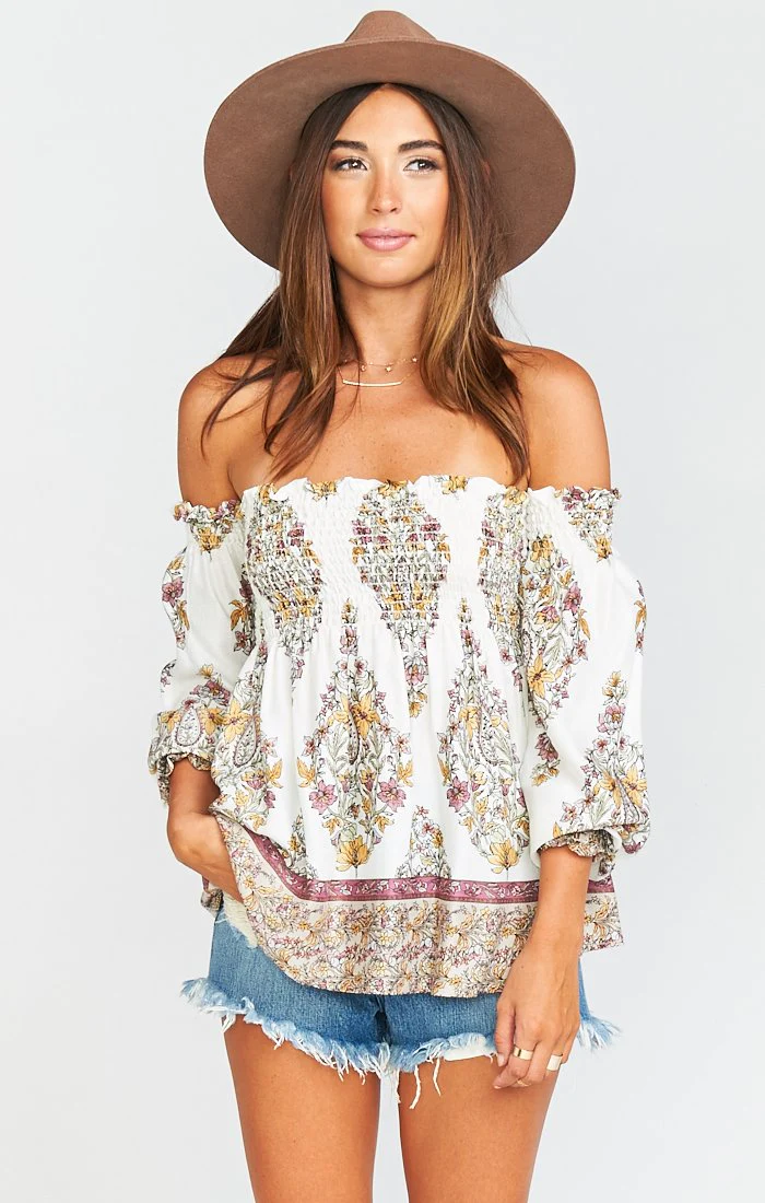 Raquel Smocked Top