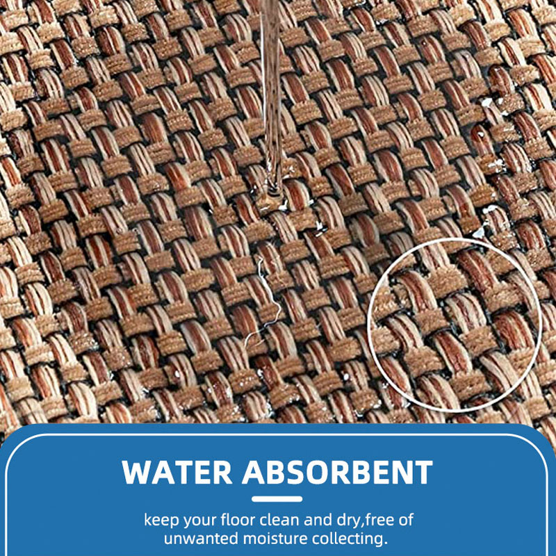 Anti-slip Anti Fatigue Linen Kitchen Mat Floor Carpet  Kitchen Runner Rug Mat Set with Rubber Backing（10 pcs）