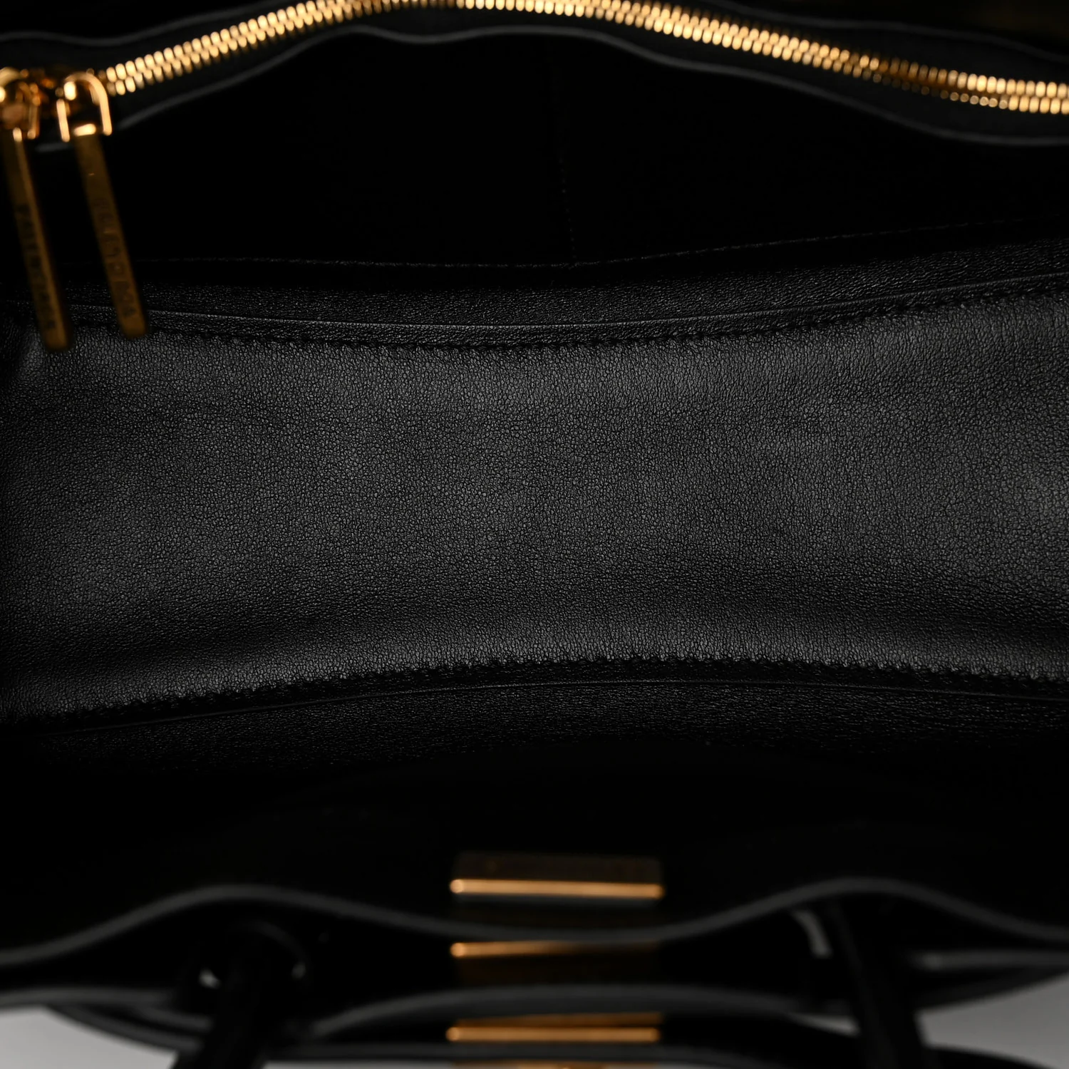 Smooth Calfskin Mini Bel Air Carry All Bag Black - Top Club