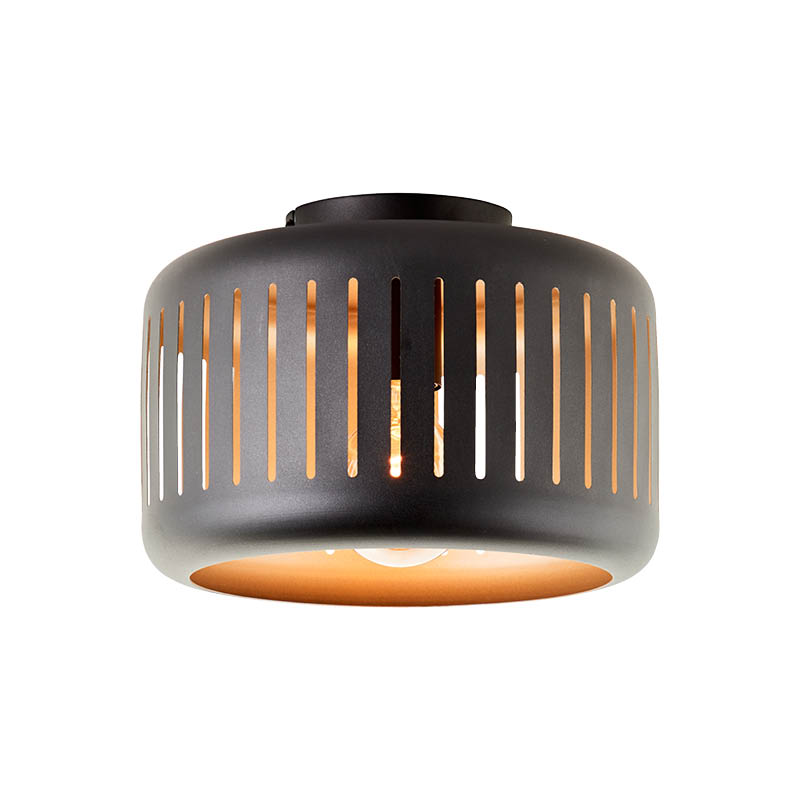 THIJS PLAFONDLAMP Ø27CM ZWART/GOUD