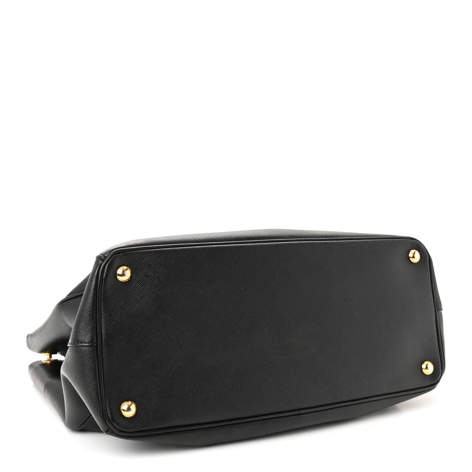 Saffiano Lux Large Galleria Double Zip Tote Black - Top Club