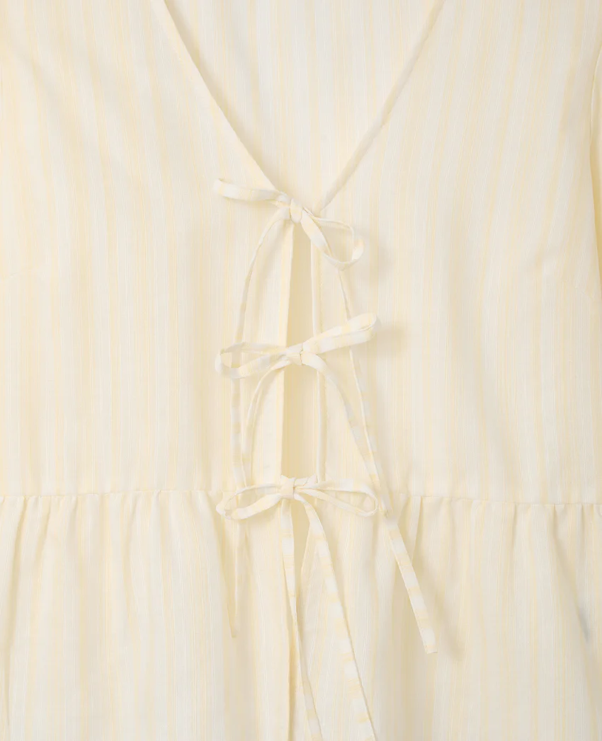 Pimkie Blouse rayée avec volants et nouettes