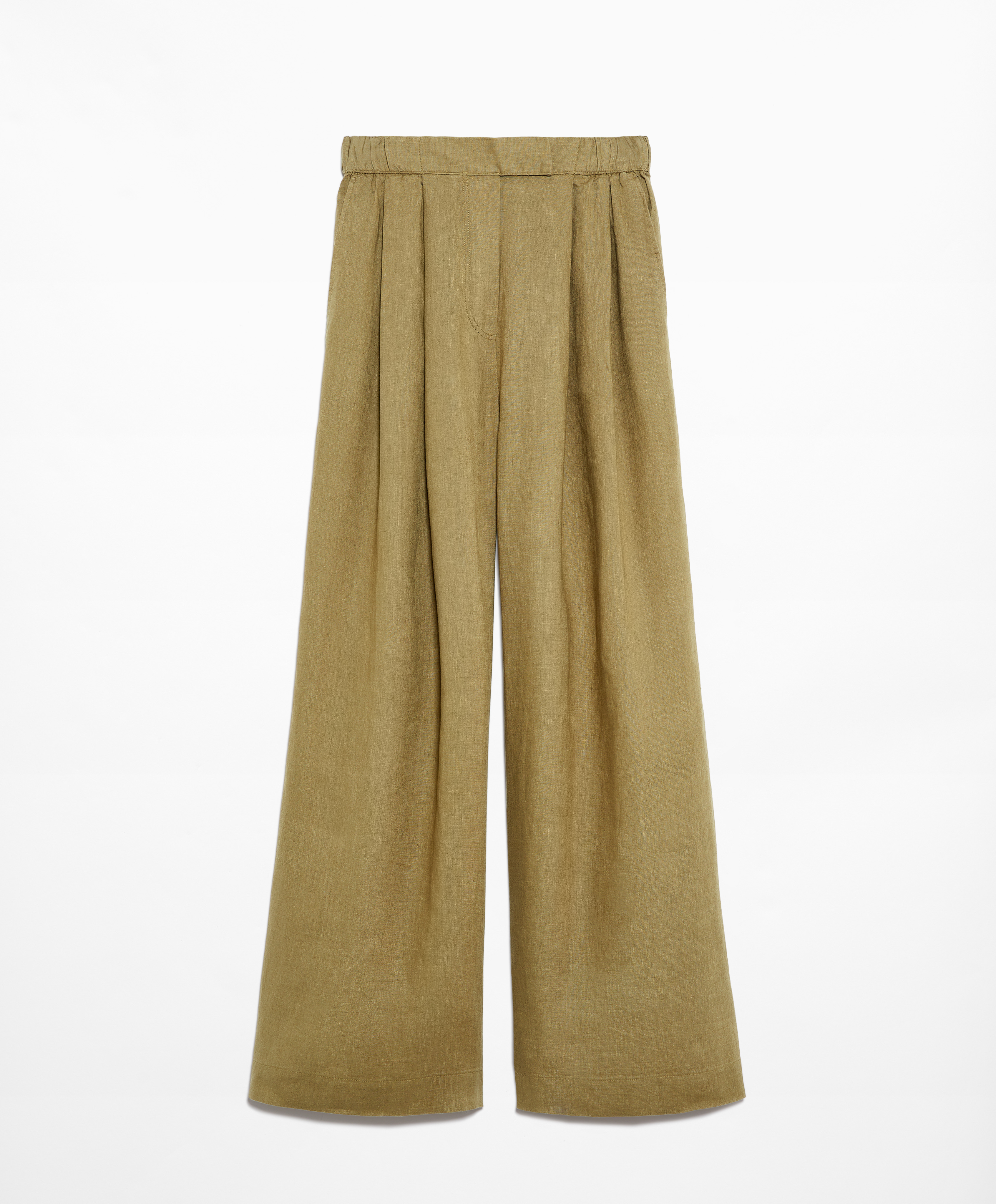 OYSHO Tailored-fit 100% linen trousers