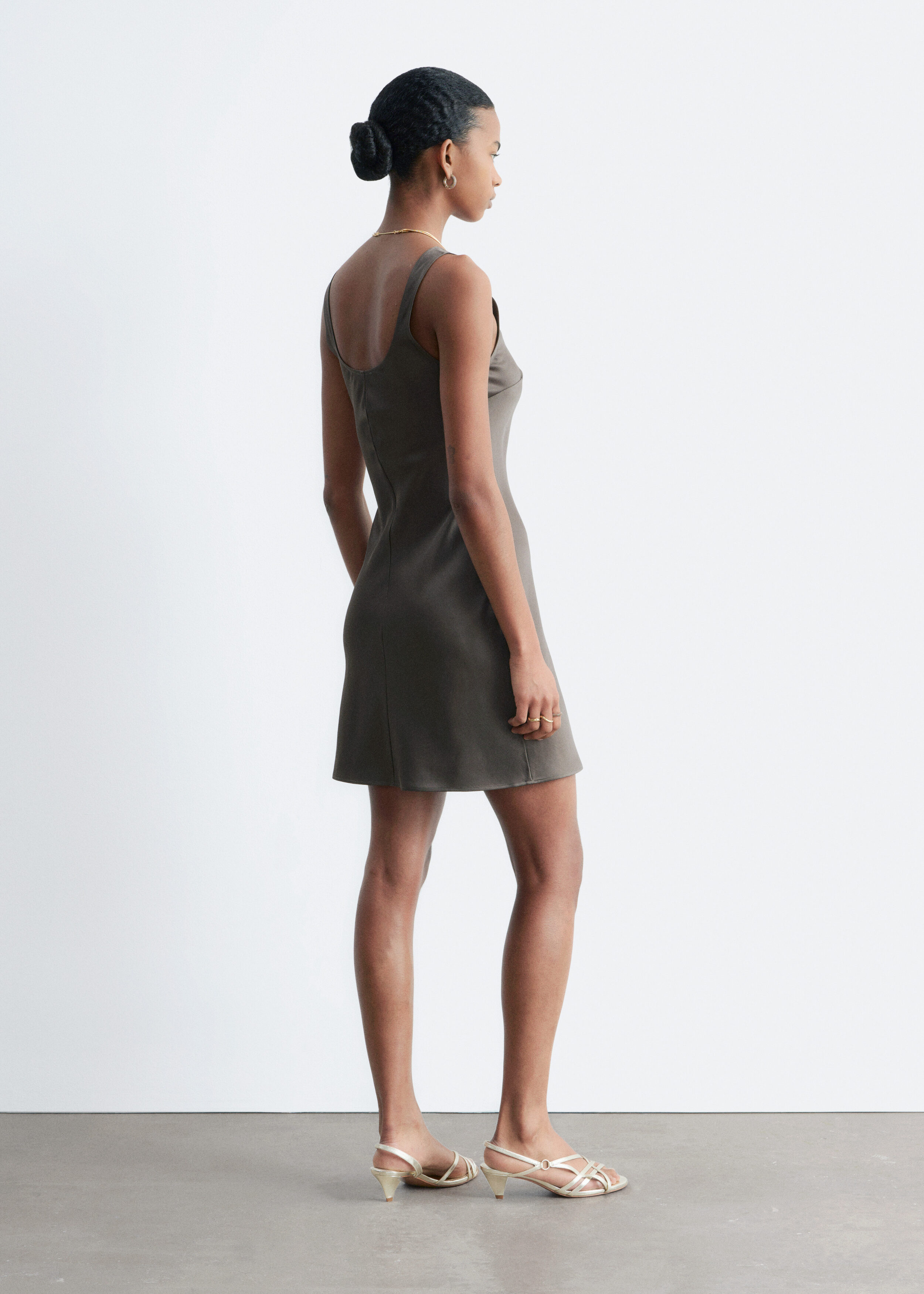 & Other Stories SATIN SLIP MINI DRESS