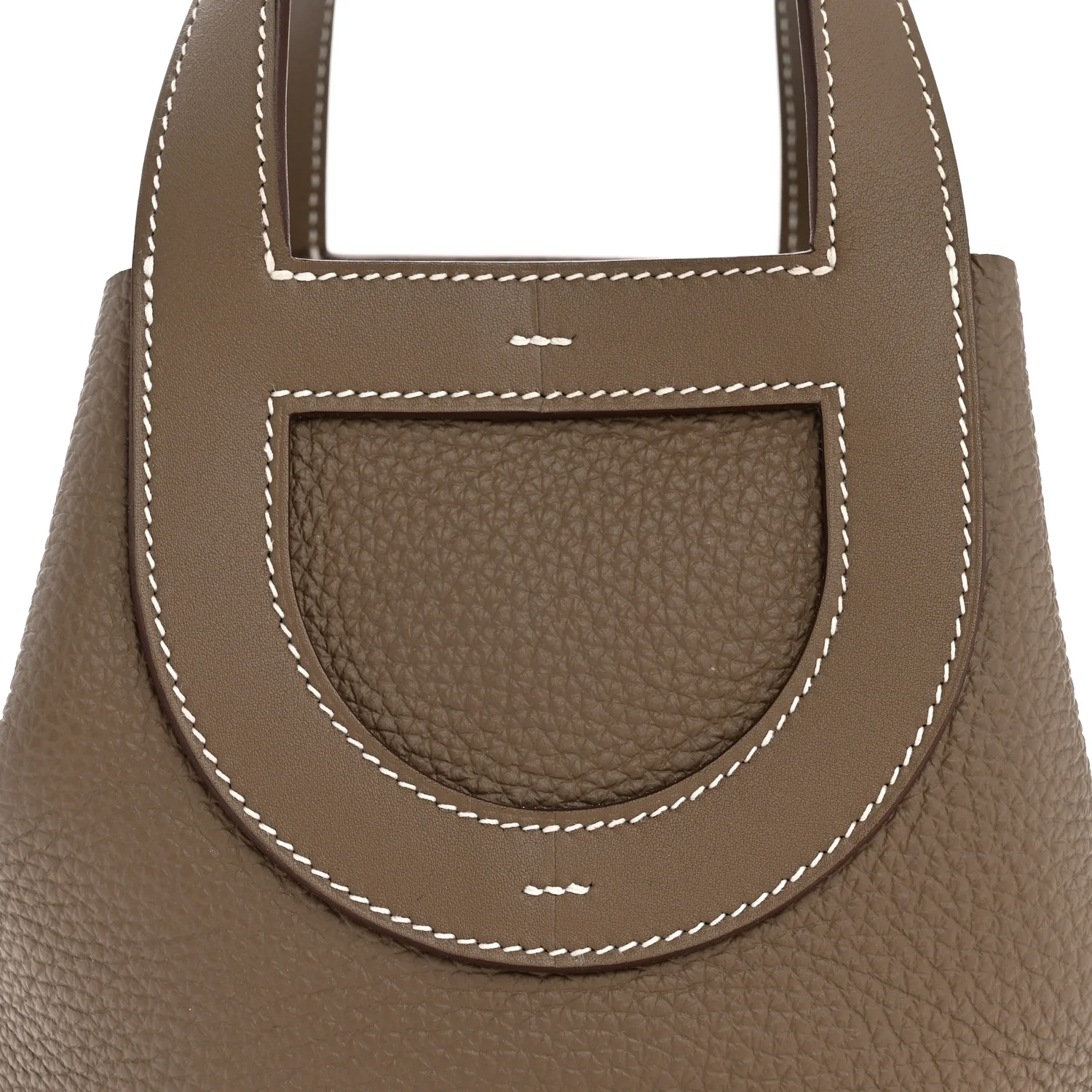 Taurillon Clemence Swift In-The-Loop 18 Bag Etoupe - Top Club